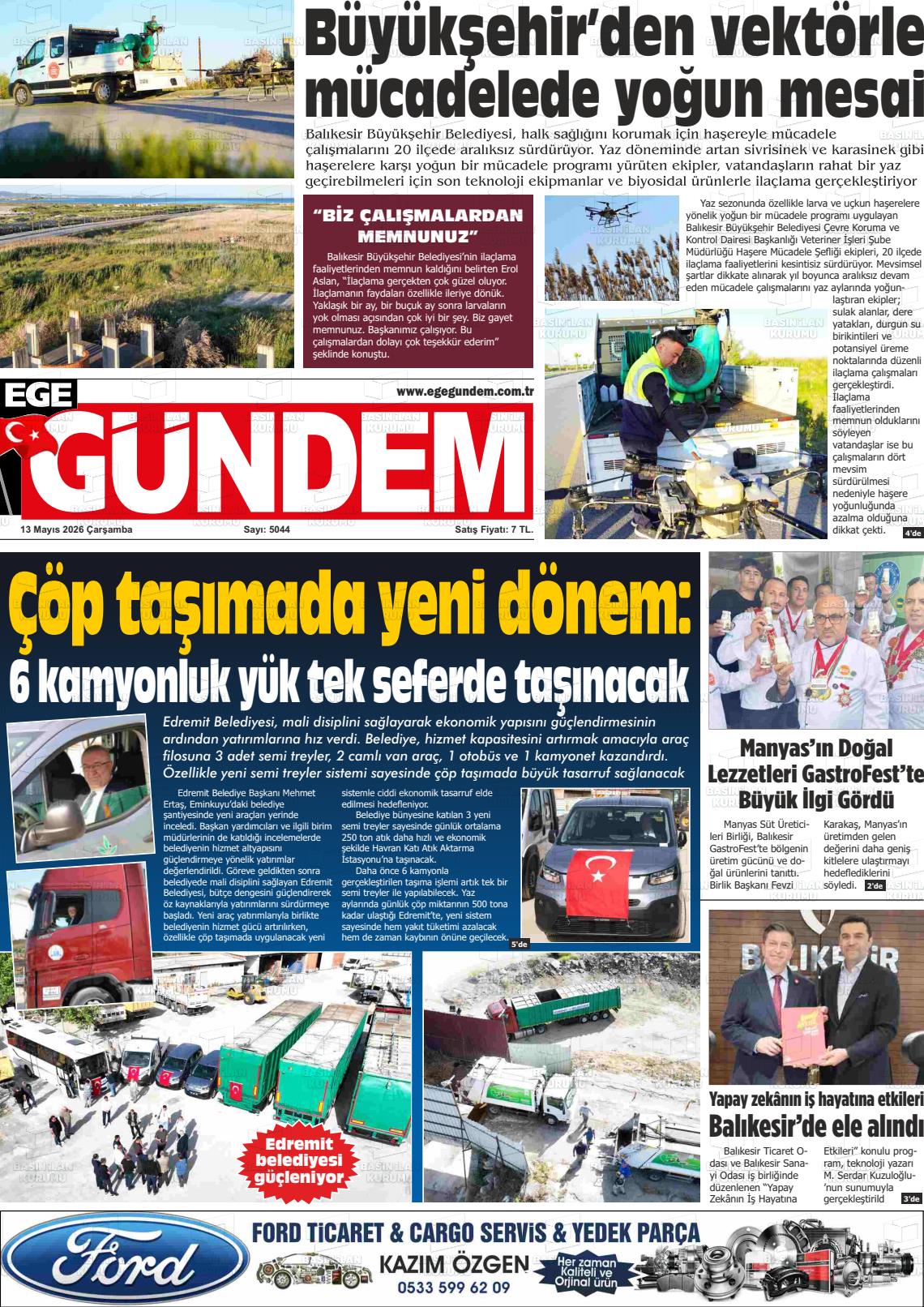 Balikesir Egegundem 13.05.2026