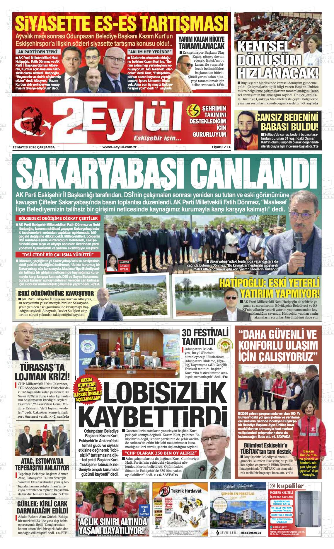 Eskisehir 2 Eylul 13.05.2026
