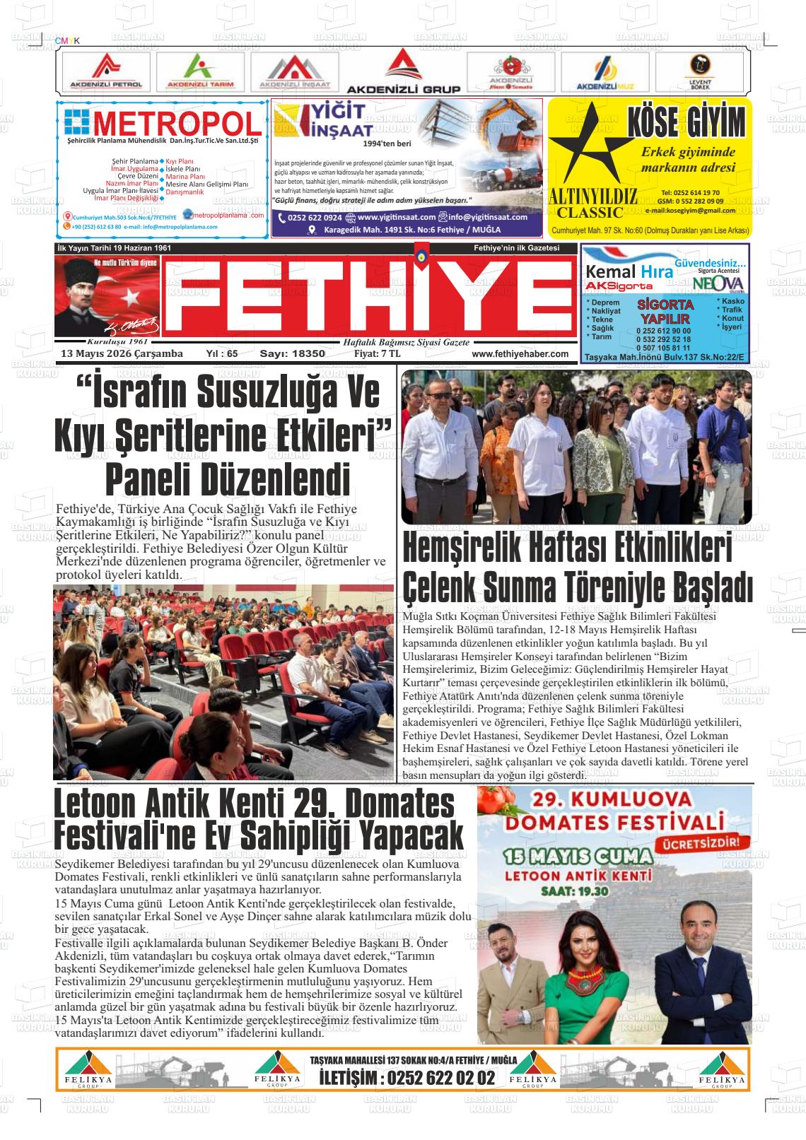 Mugla Fethiye 13.05.2026