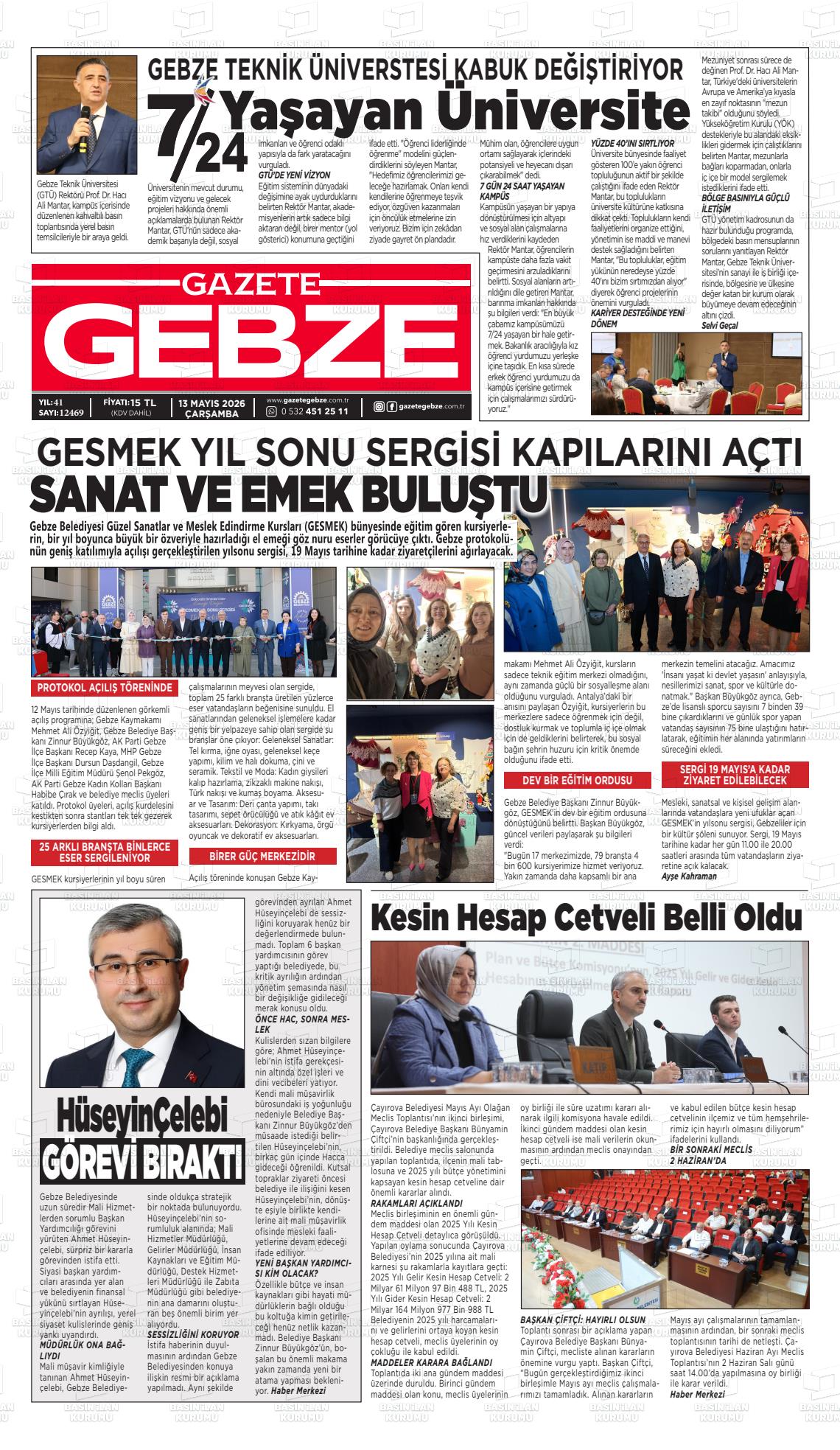 Kocaeli Gebze 13.05.2026