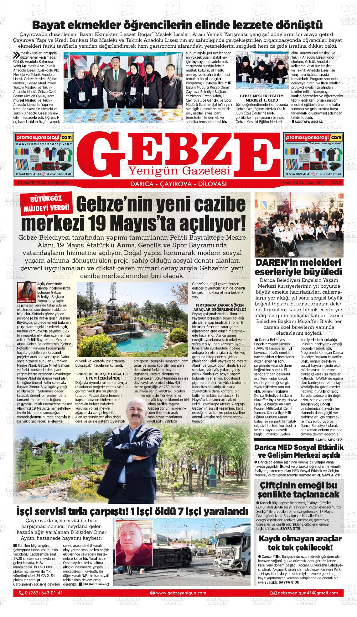 Kocaeli Gebzeyenigun 13.05.2026