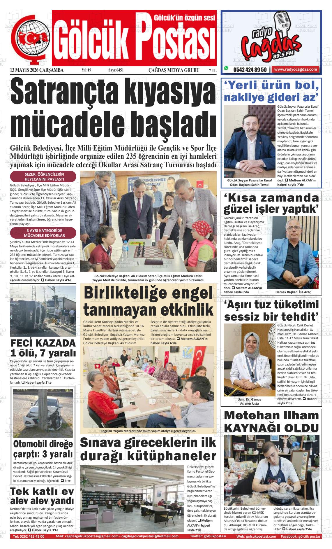 Kocaeli Golcukpostasi 13.05.2026