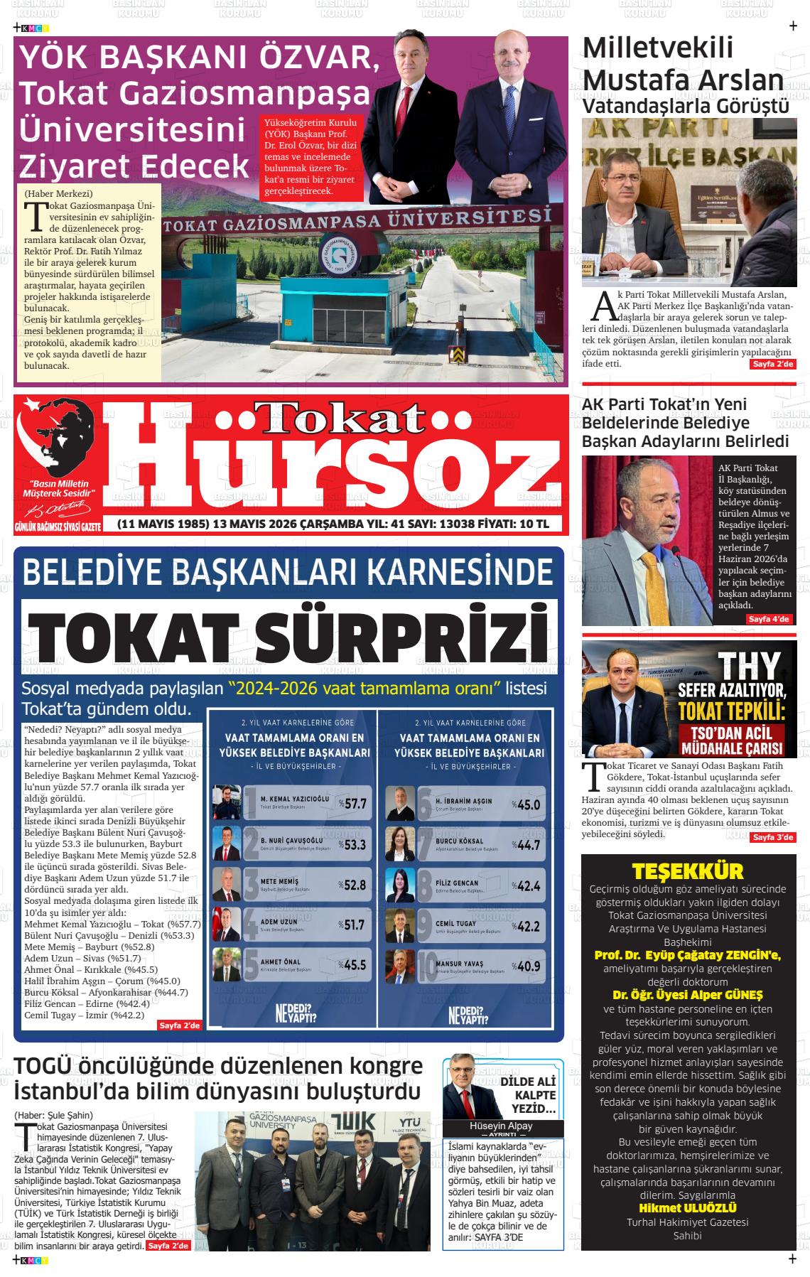 Tokat Hursoz 13.05.2026