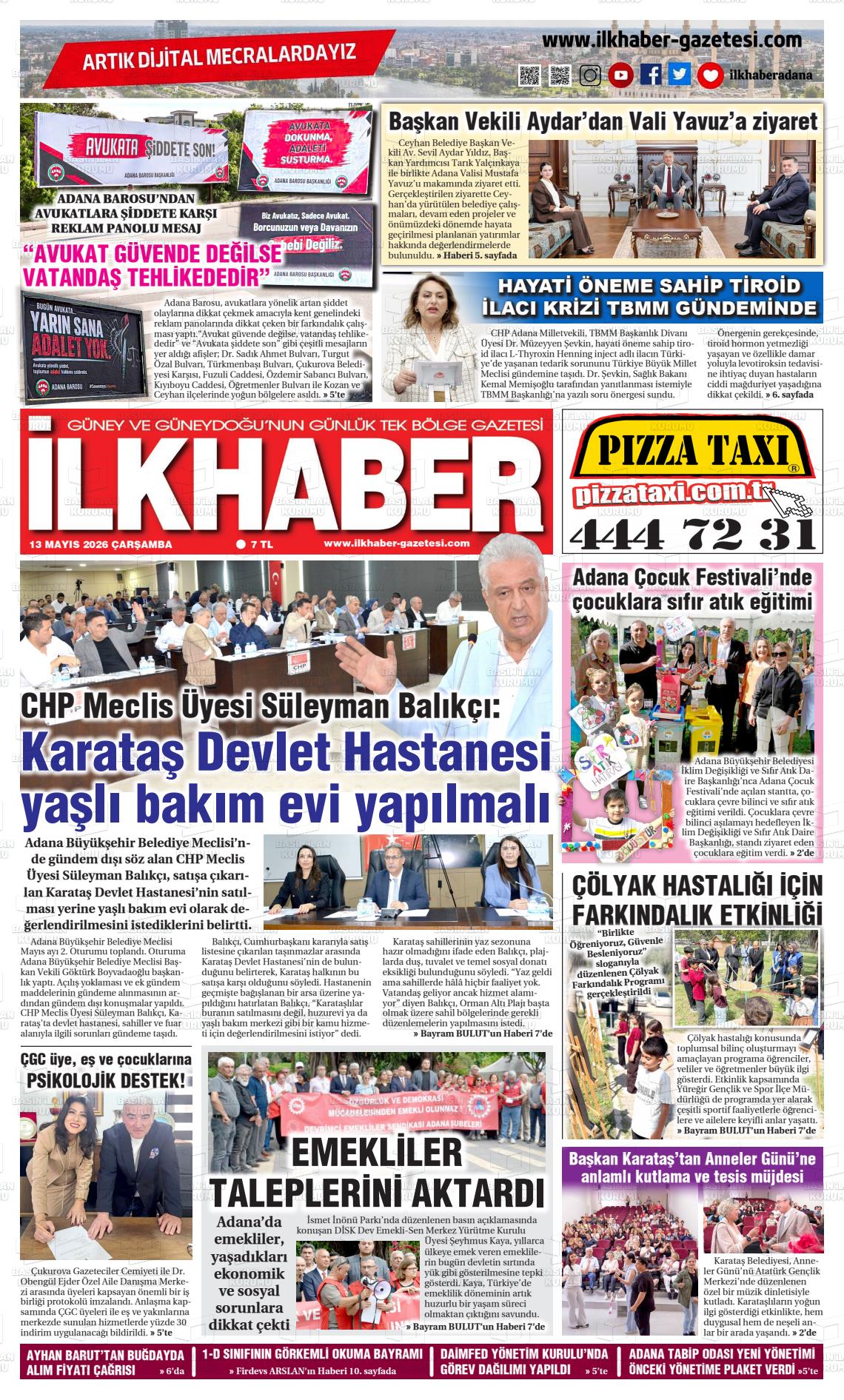 Adana Ilkhaber 13.05.2026