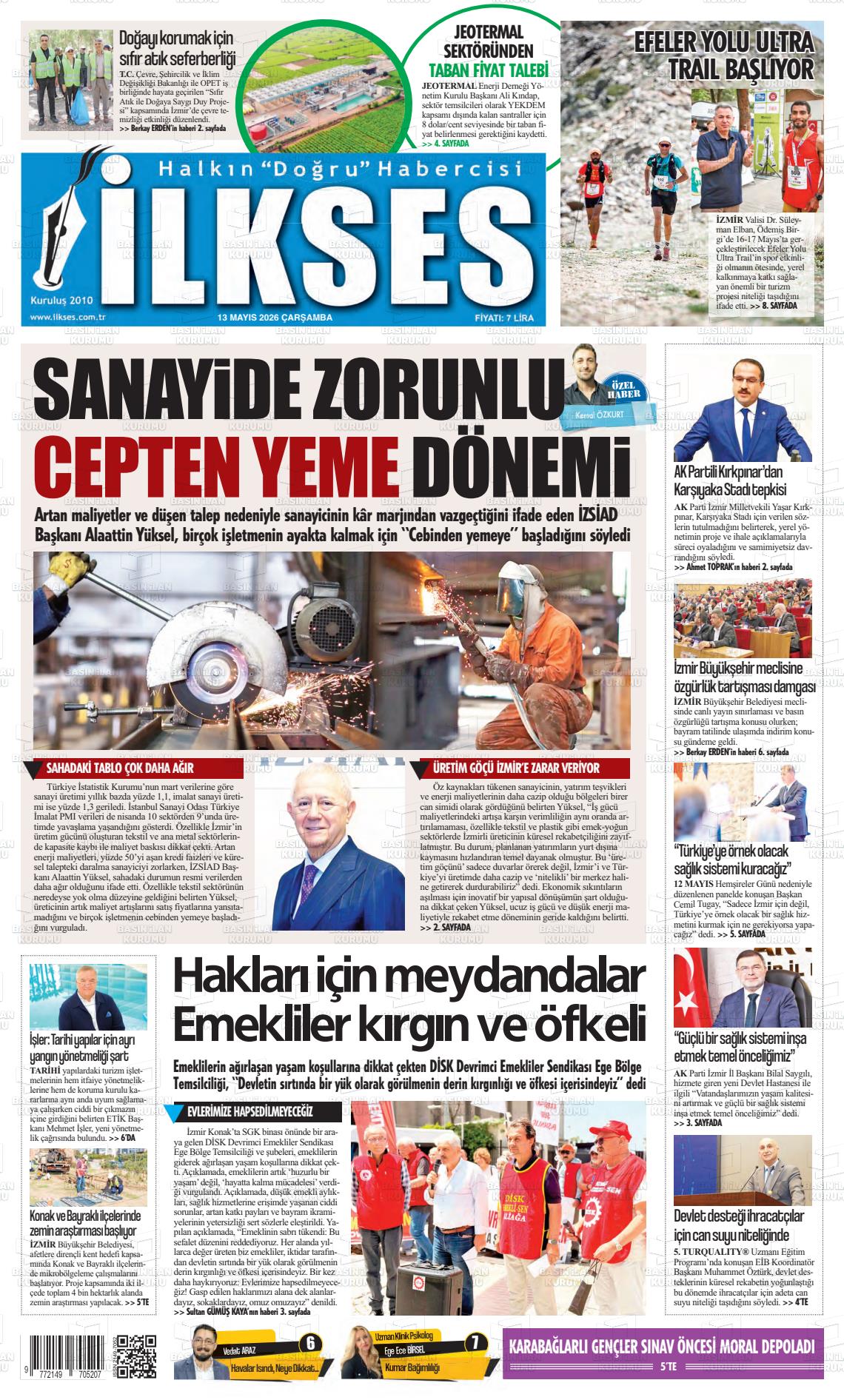 Izmir Ilkses 13.05.2026