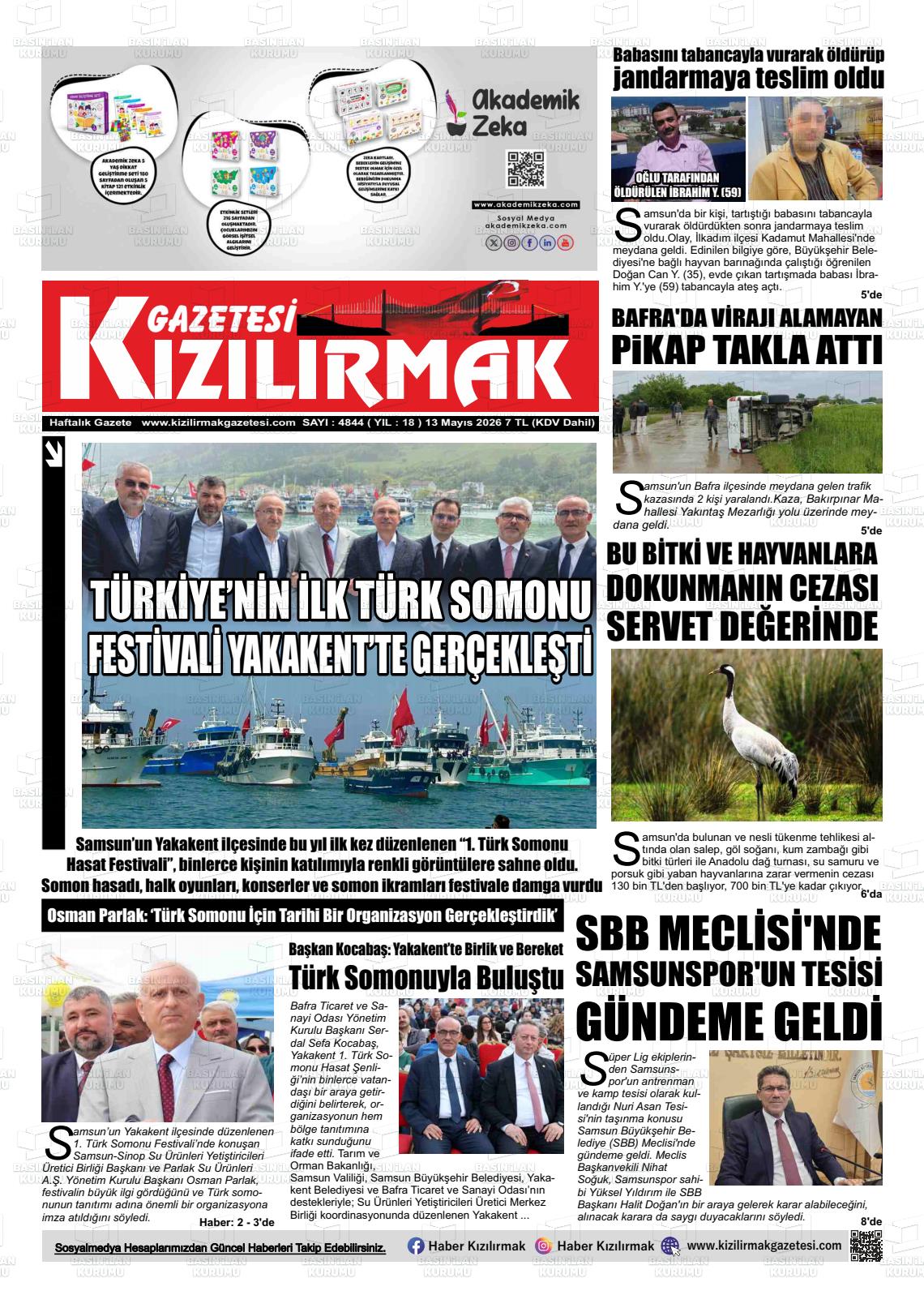 Samsun Kizilirmak 13.05.2026