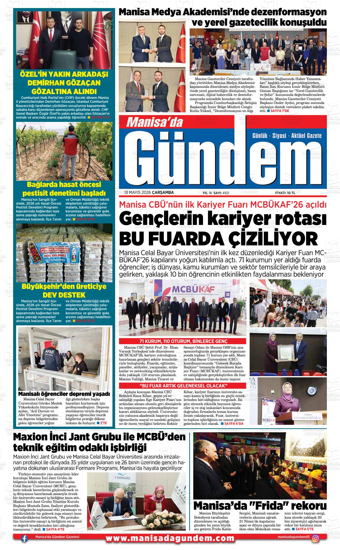 Manisa Dagundem 13.05.2026