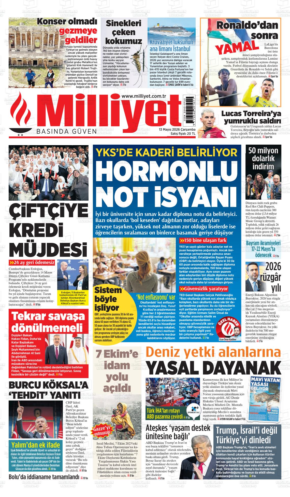 Milliyet Gazetesi 13.05.2026