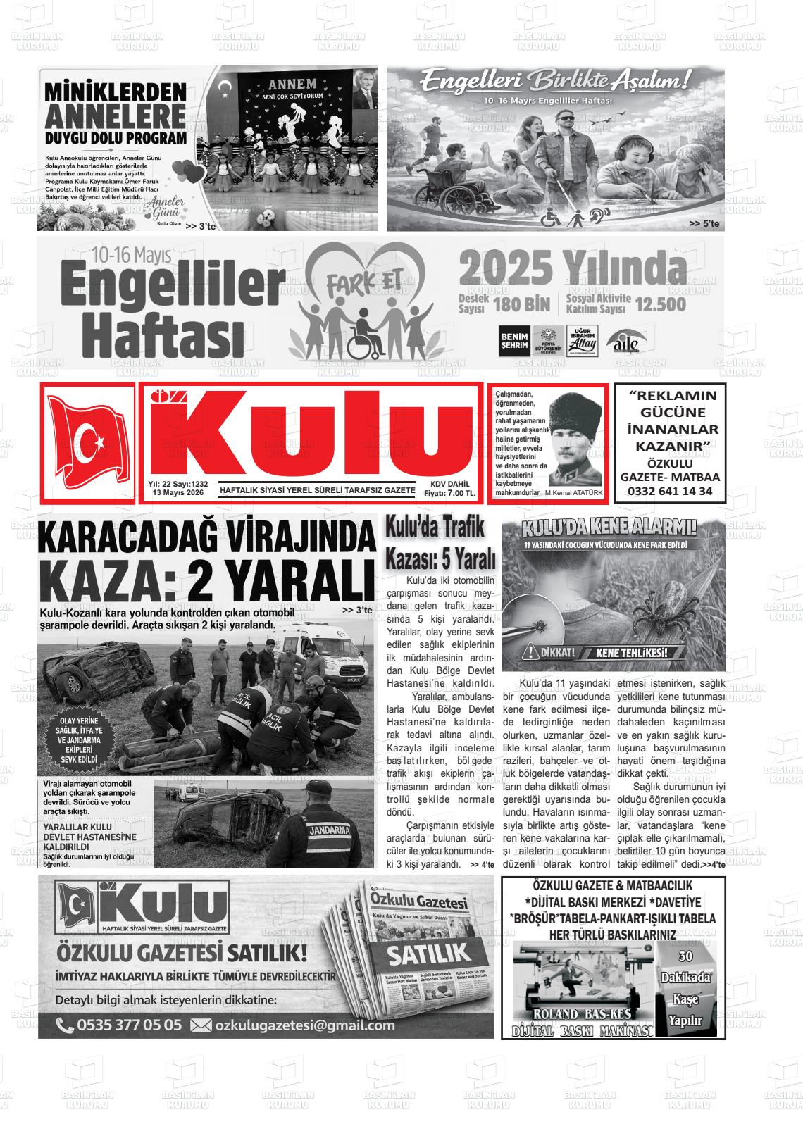 Konya Ozkulu 13.05.2026