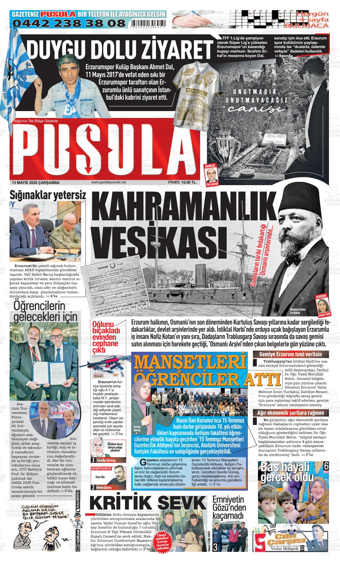 Zonguldak Pusula 13.05.2026