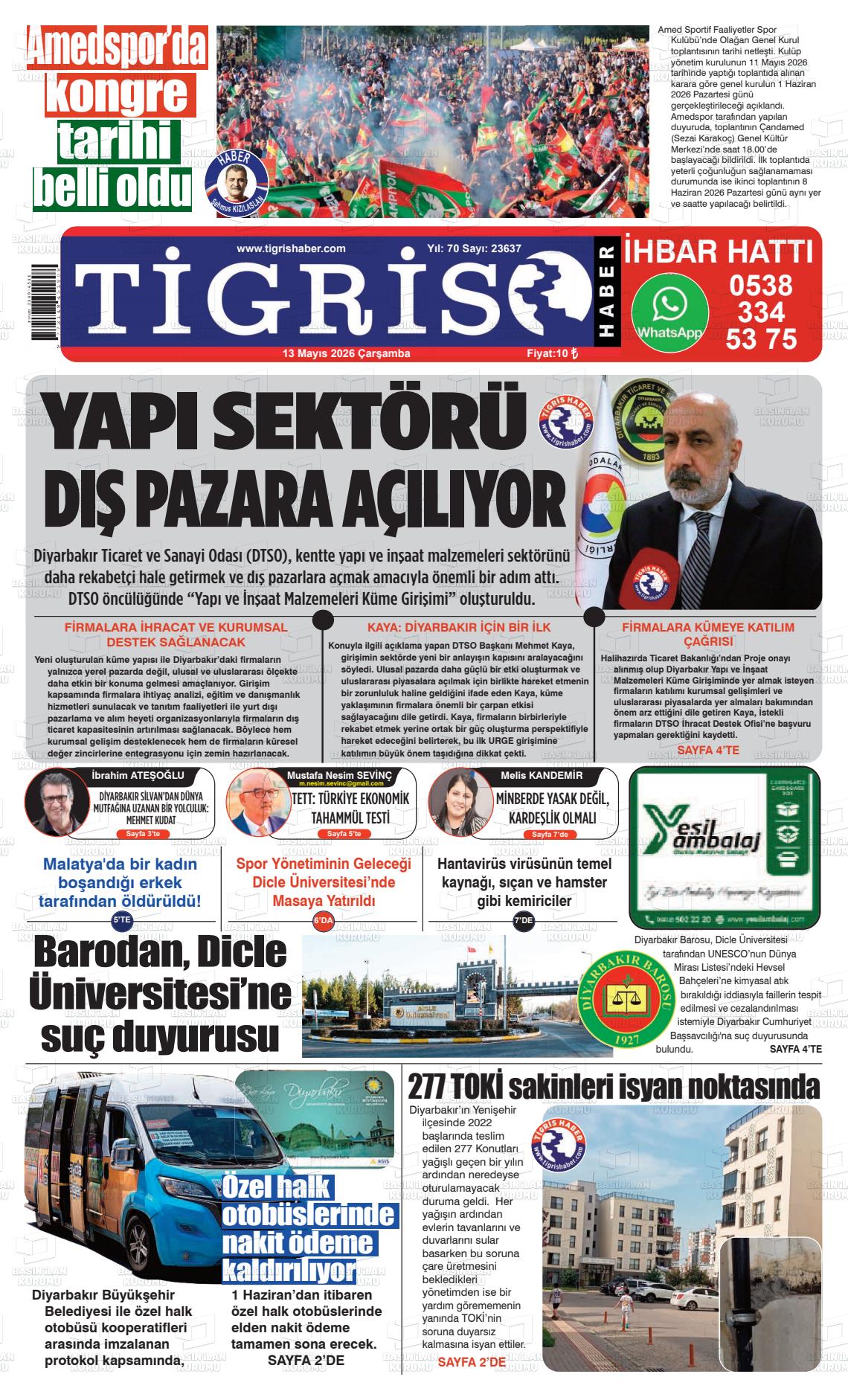 Diyarbakir Tirgis 13.05.2026