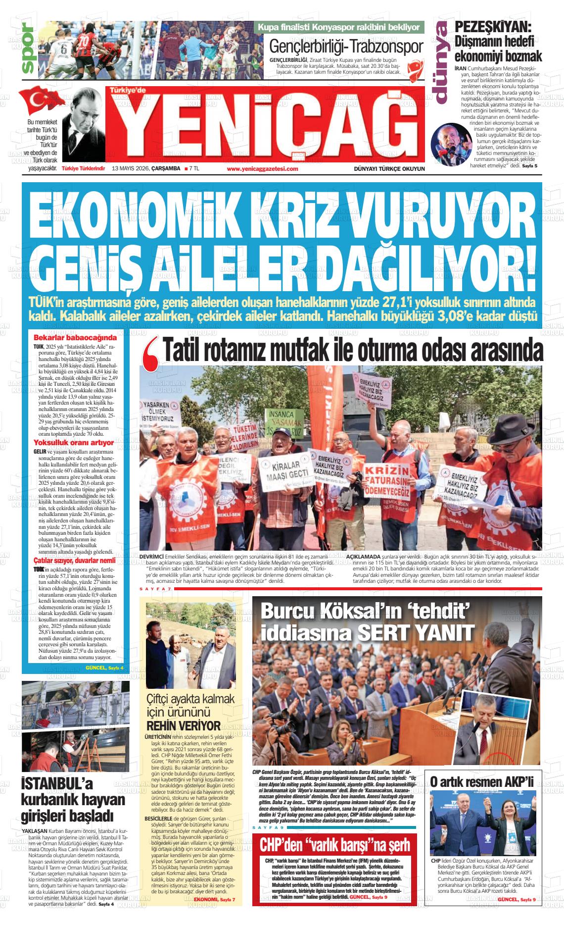 Istanbul Turkiyedeyenicag 13.05.2026