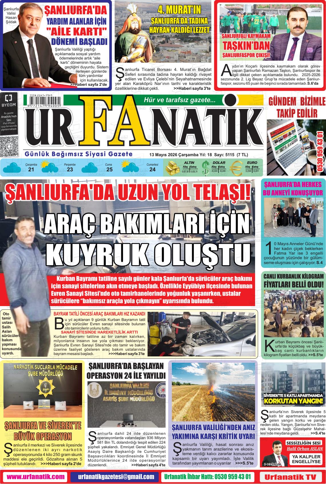 Sanliurfa Urfanatik 13.05.2026
