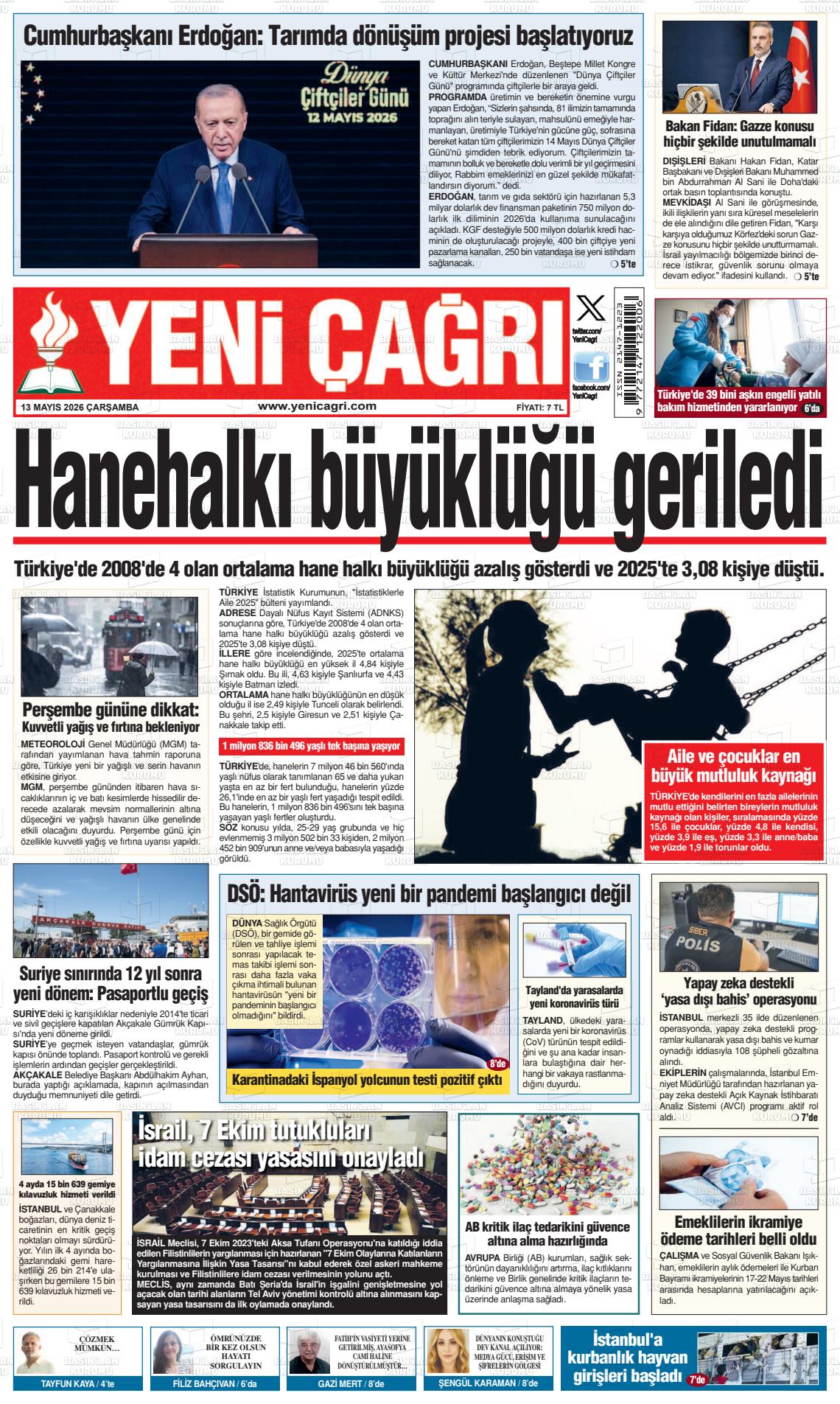 Istanbul Yenicagri 13.05.2026