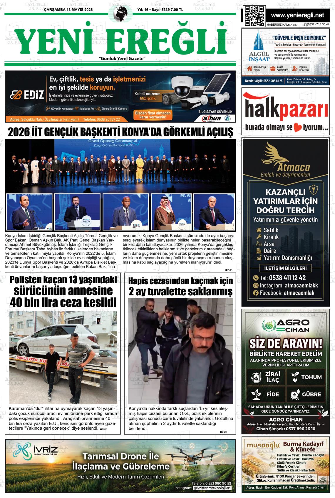 Konya Yenieregli 13.05.2026