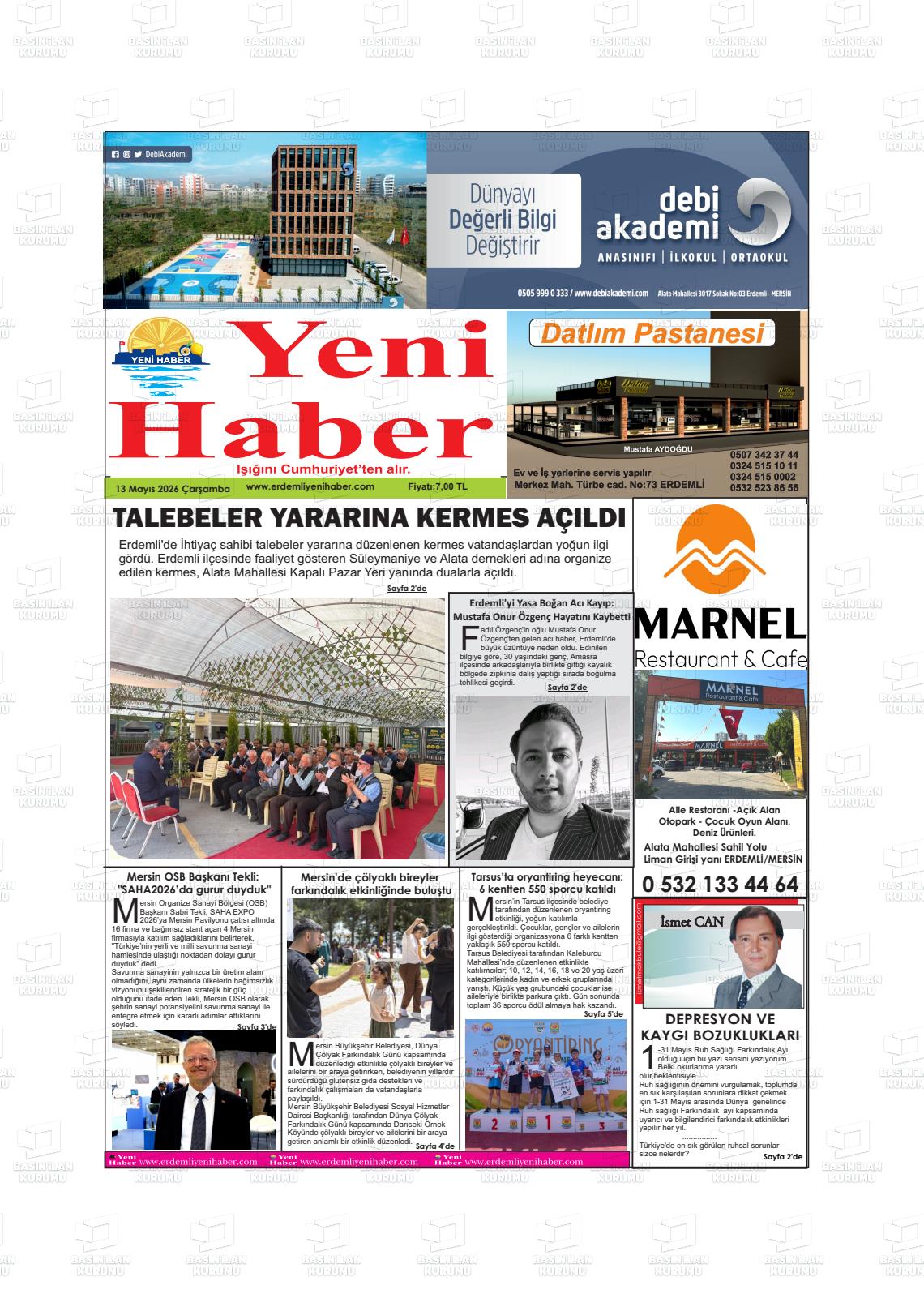 Konya Yenihaber 13.05.2026