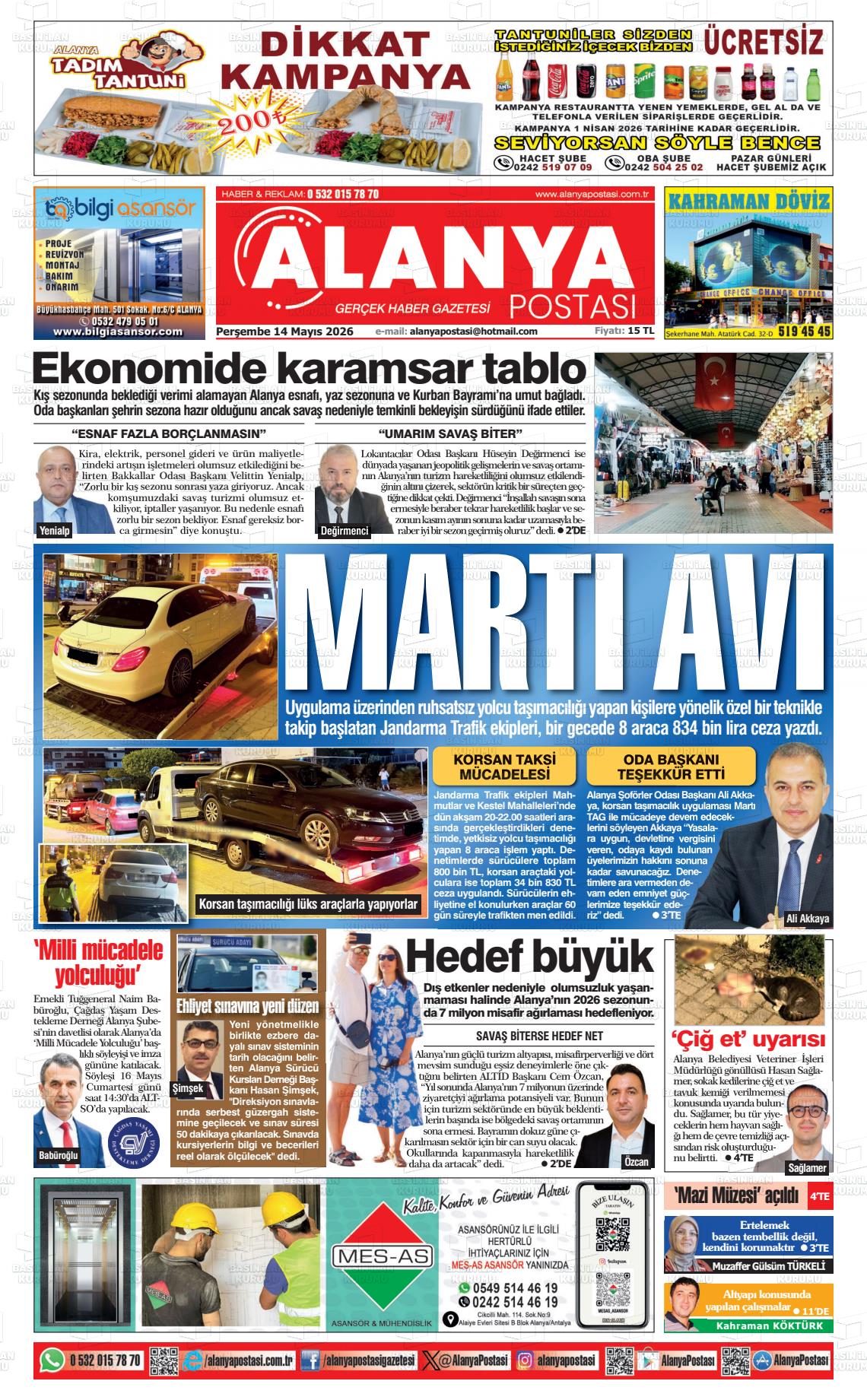 Antalya Alanyapostasi 14.05.2026