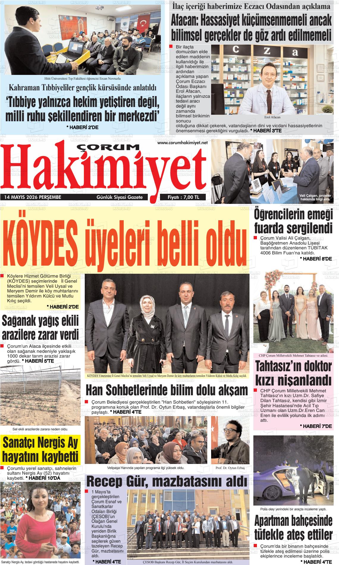 Corum Hakimiyet 14.05.2026