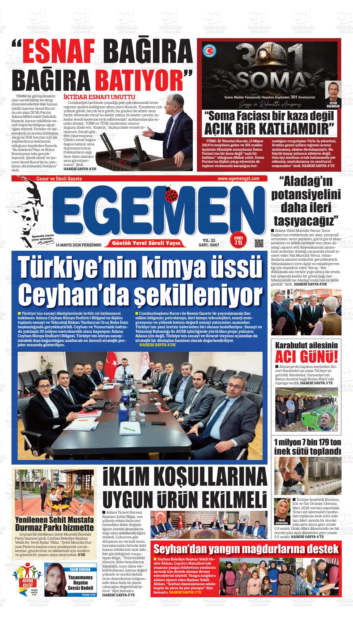 Adana Egemen 14.05.2026
