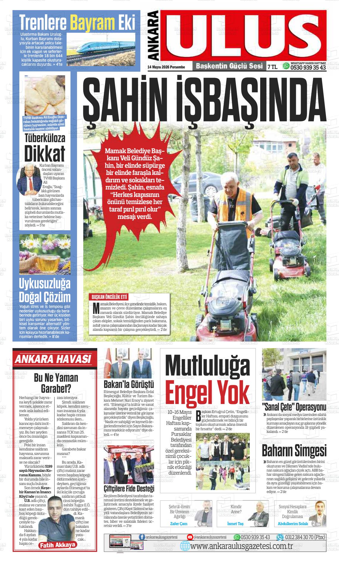 Ankara Habervaktim 14.05.2026