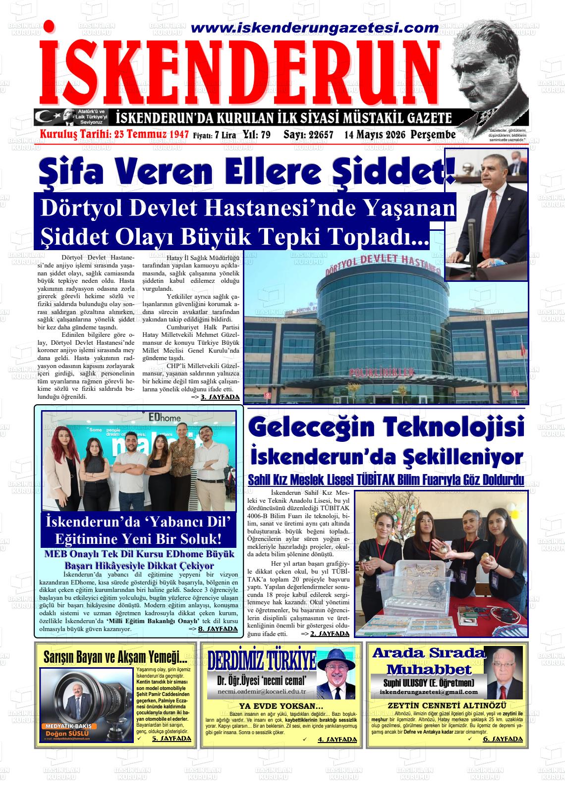 Hatay Iskenderun 14.05.2026