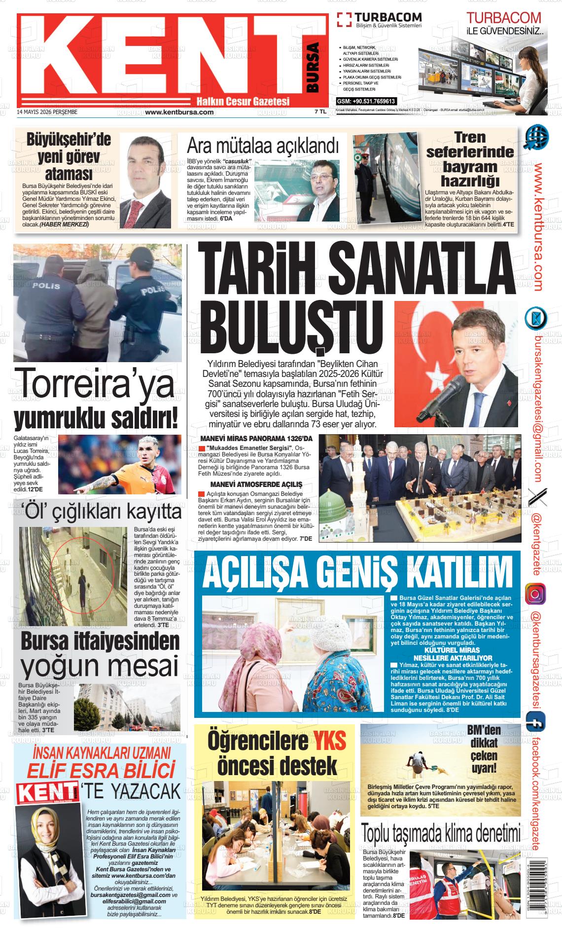 Bursa Kent 14.05.2026