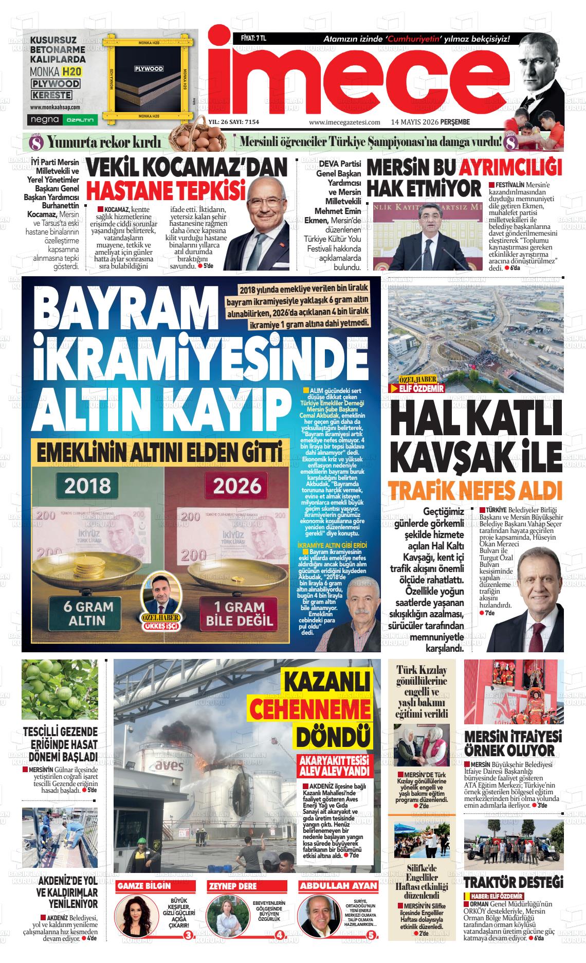 Mersin Imece 14.05.2026