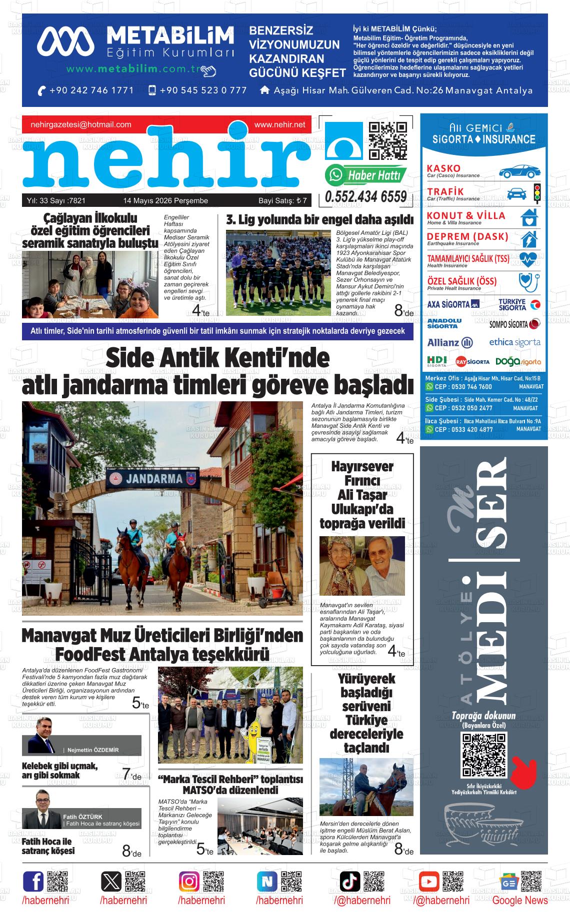 Antalya Nehir 14.05.2026