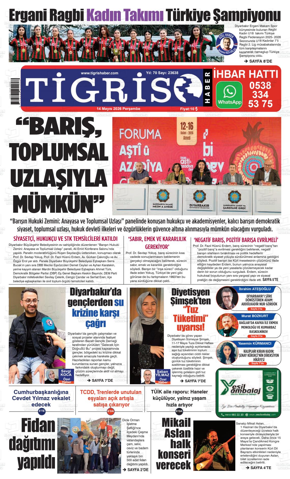 Diyarbakir Tirgis 14.05.2026