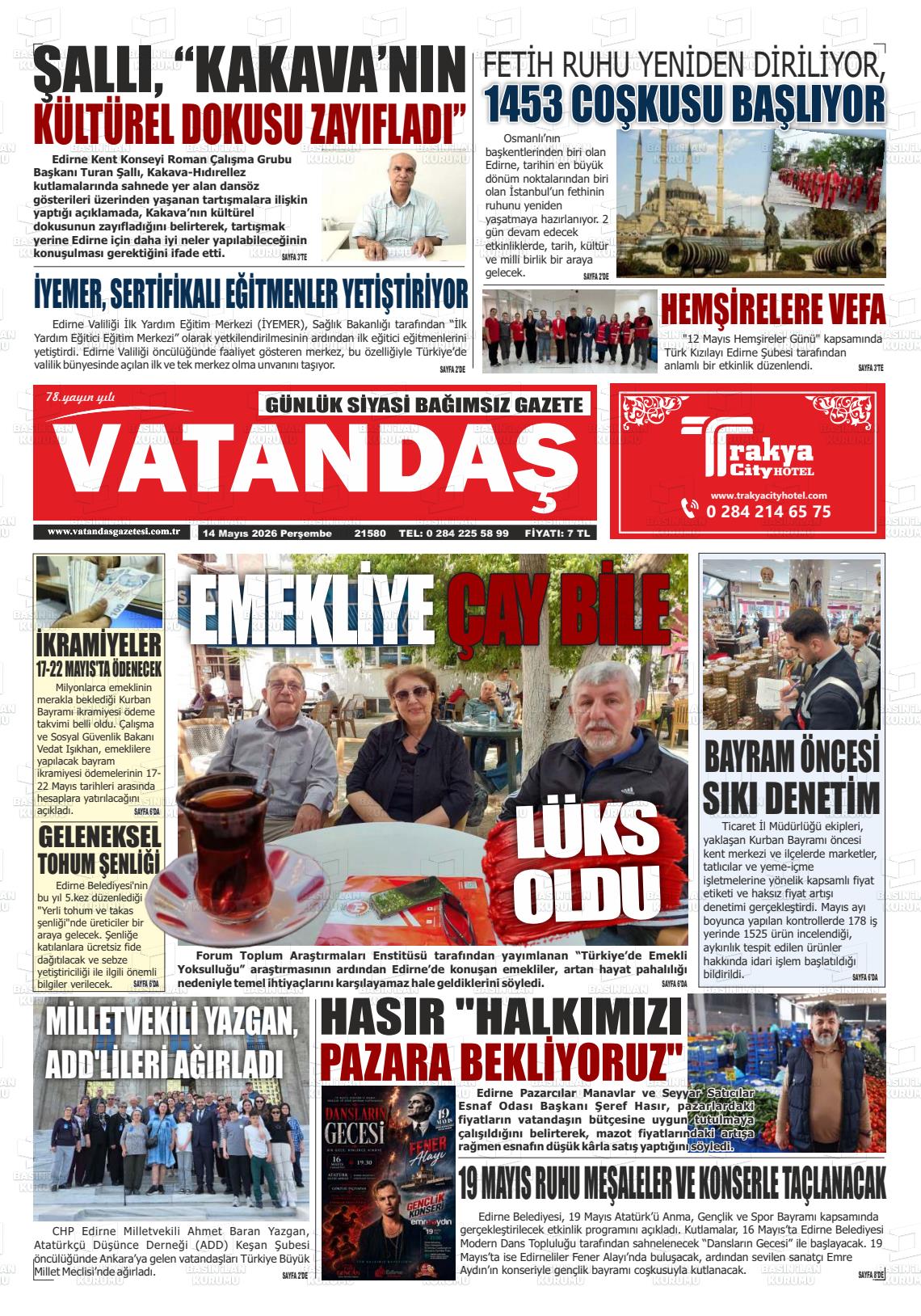 Edirne Vatandas 14.05.2026