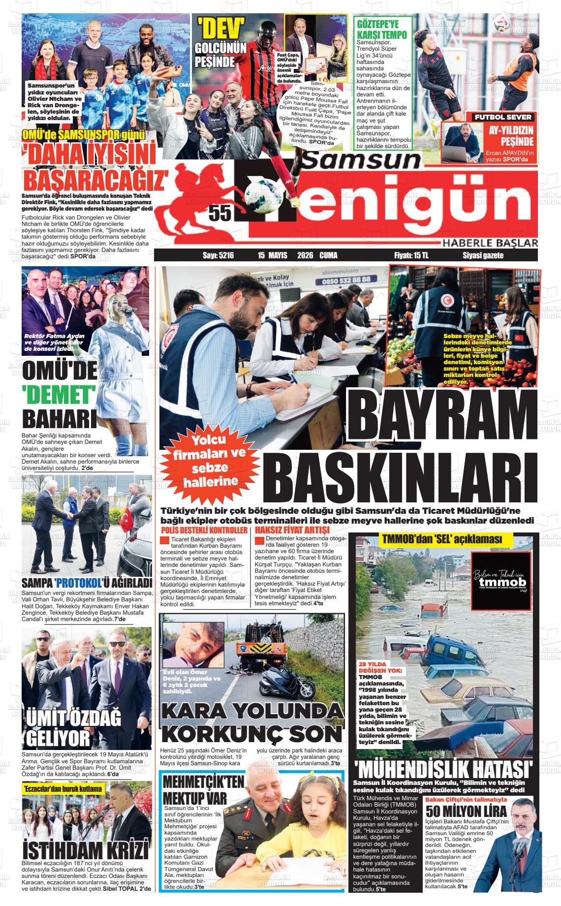 Samsun 55 Yenigun 15.05.2026