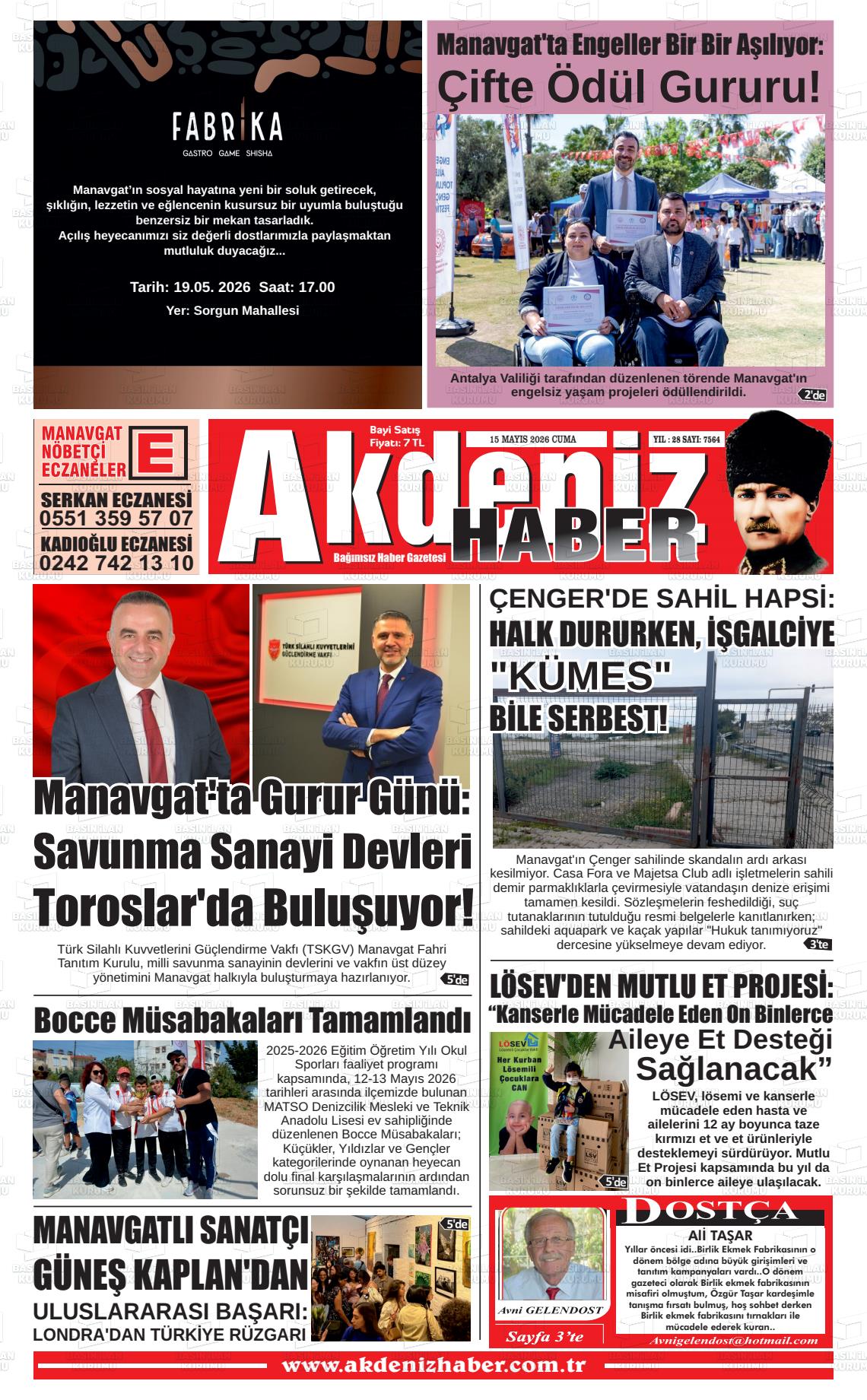 Antalya Akdenizhaber 15.05.2026