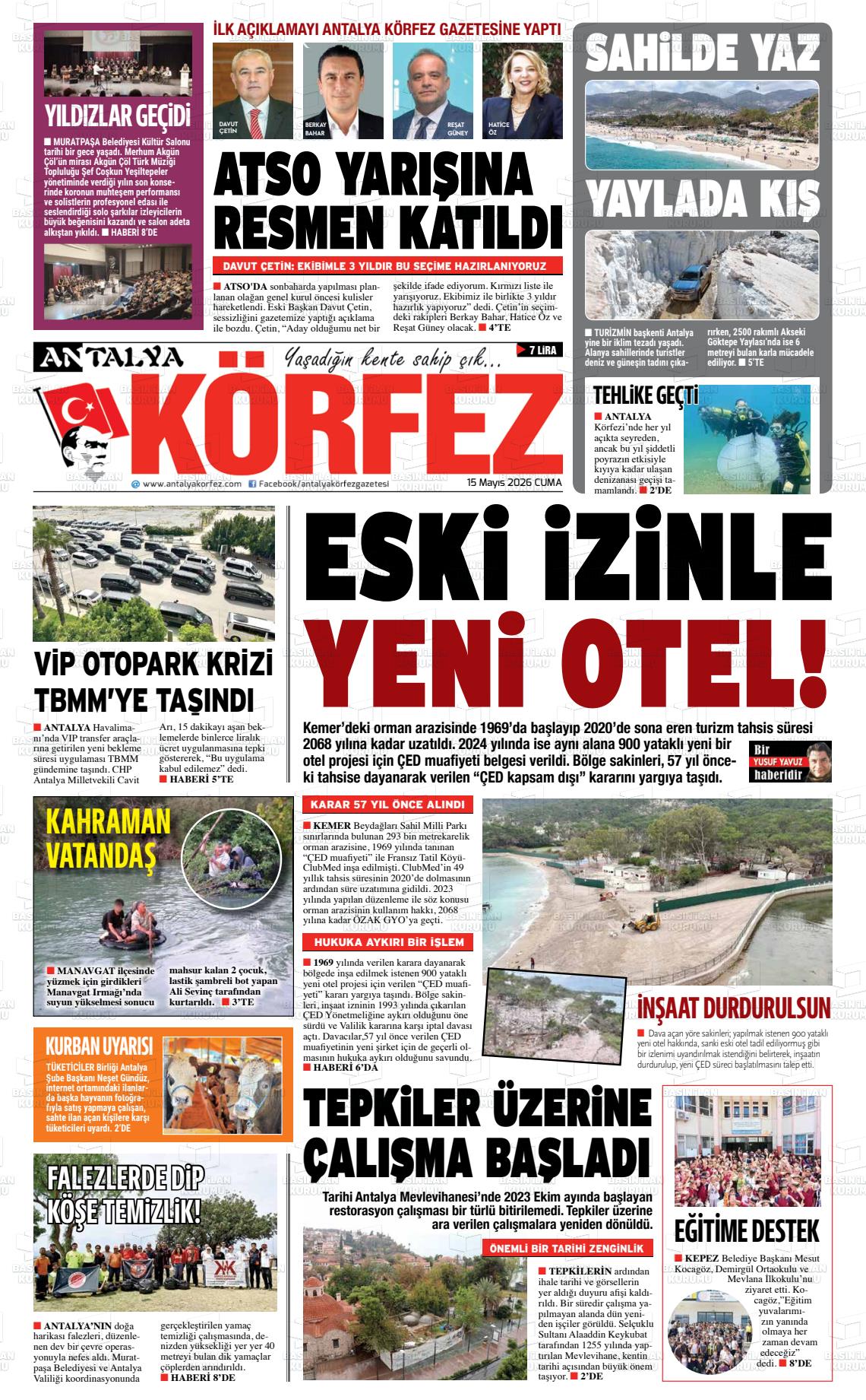Antalya Korfez 15.05.2026