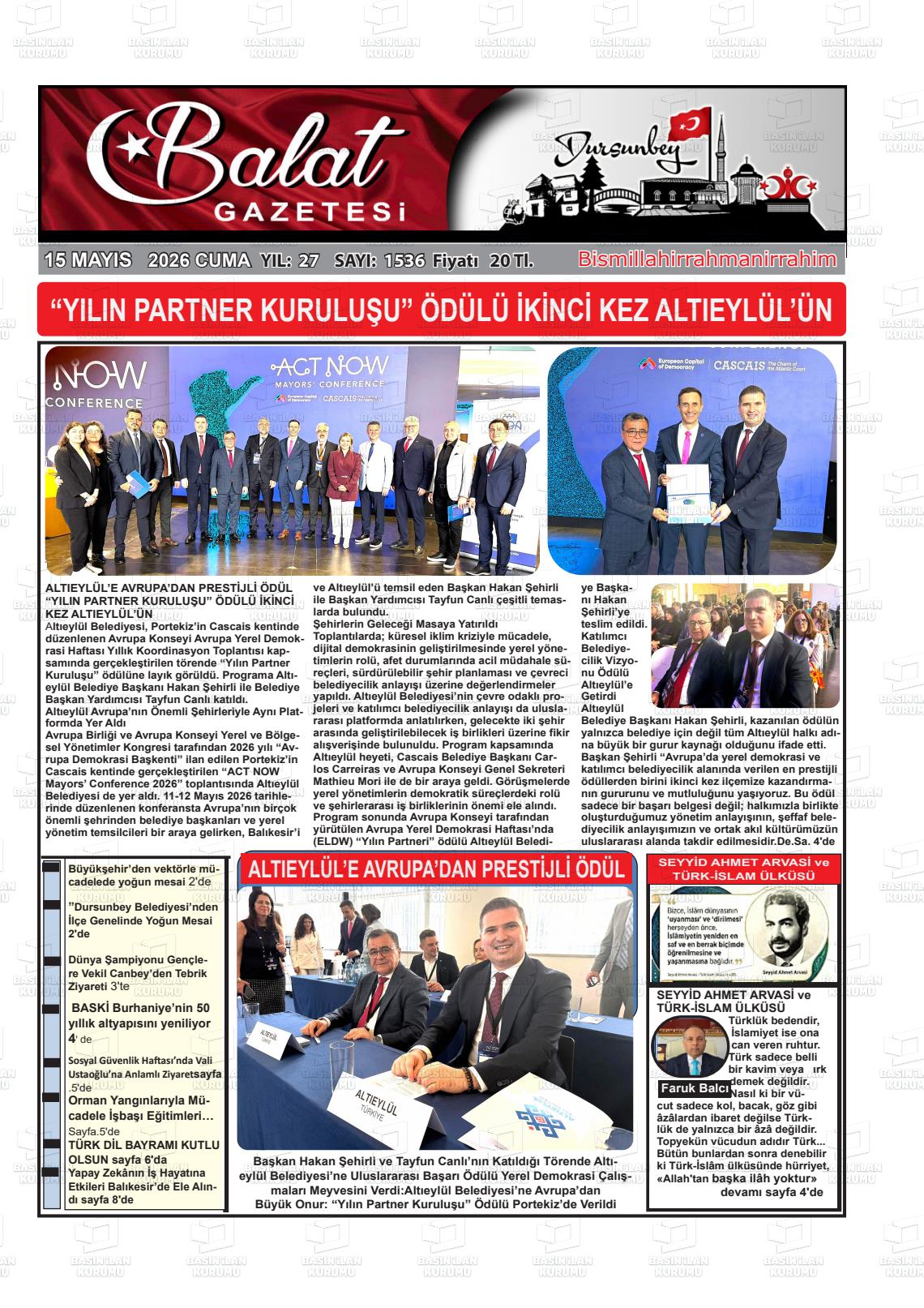 Balikesir Balat 15.05.2026