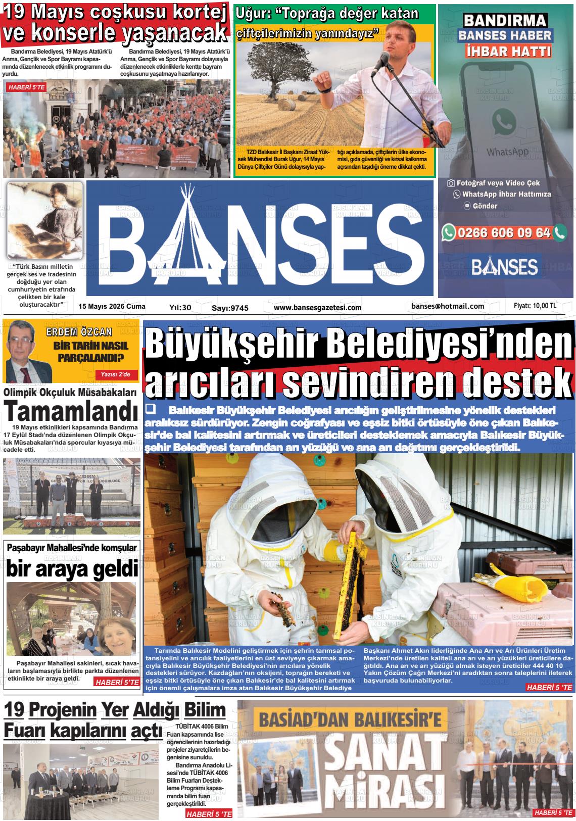 Balikesir Banses 15.05.2026