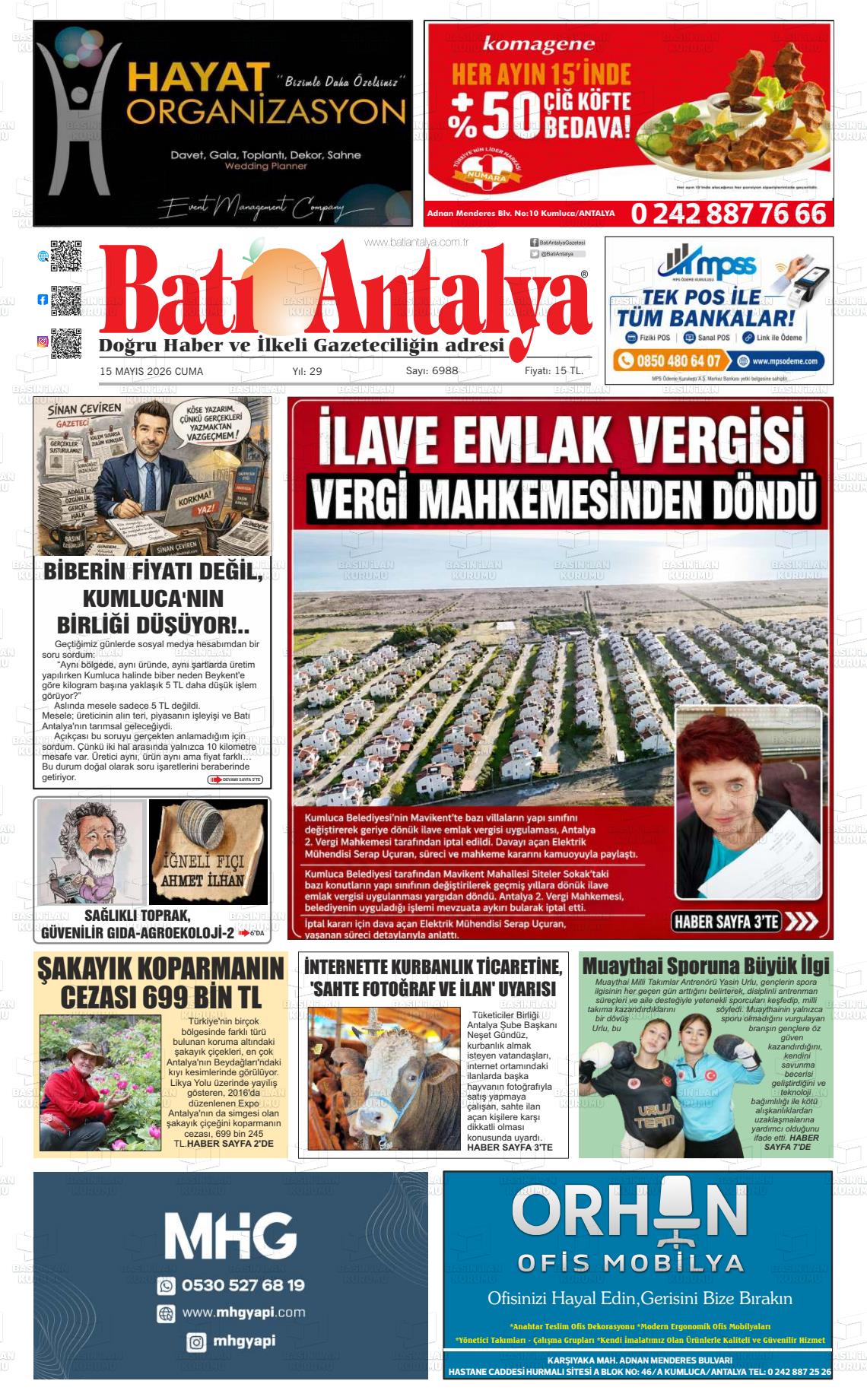 Antalya Bati 15.05.2026