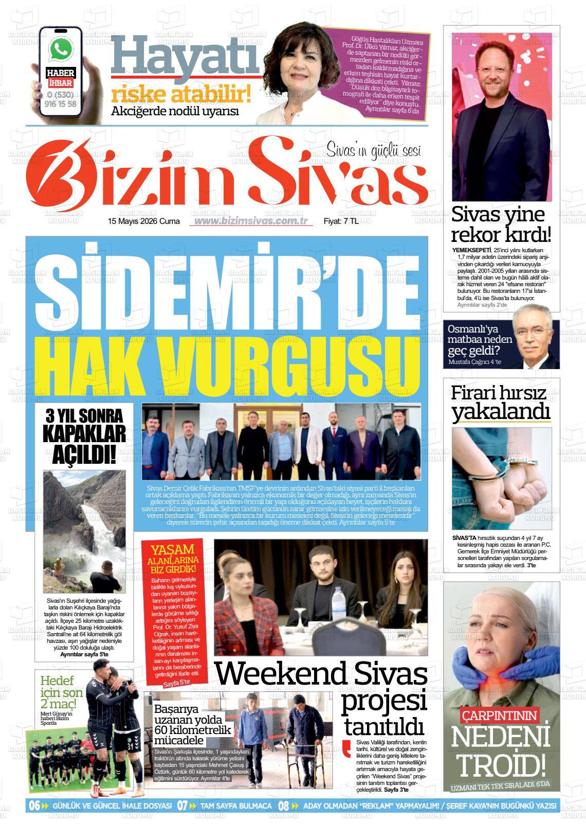 Sivas Bizim 15.05.2026