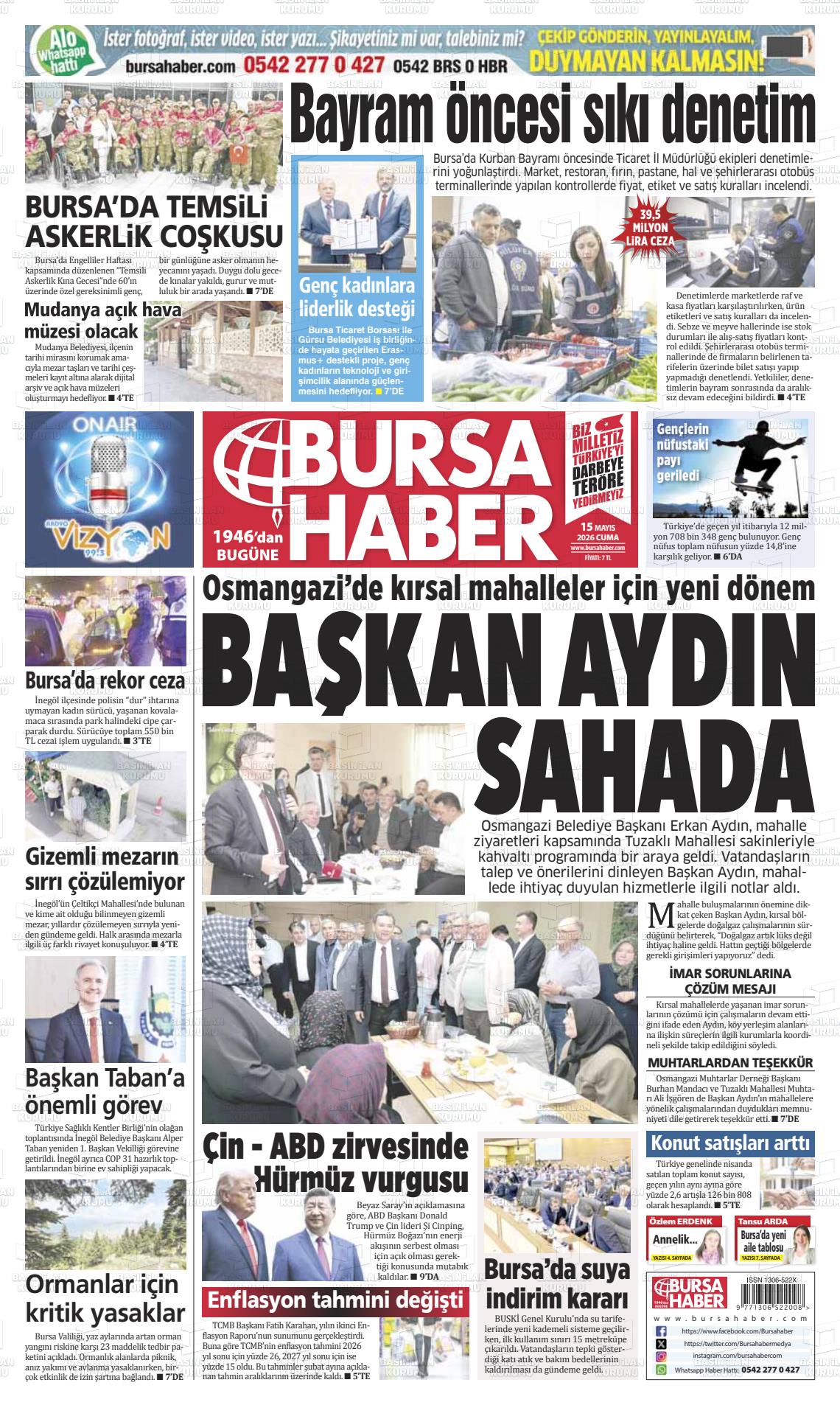 Bursa Haber 15.05.2026