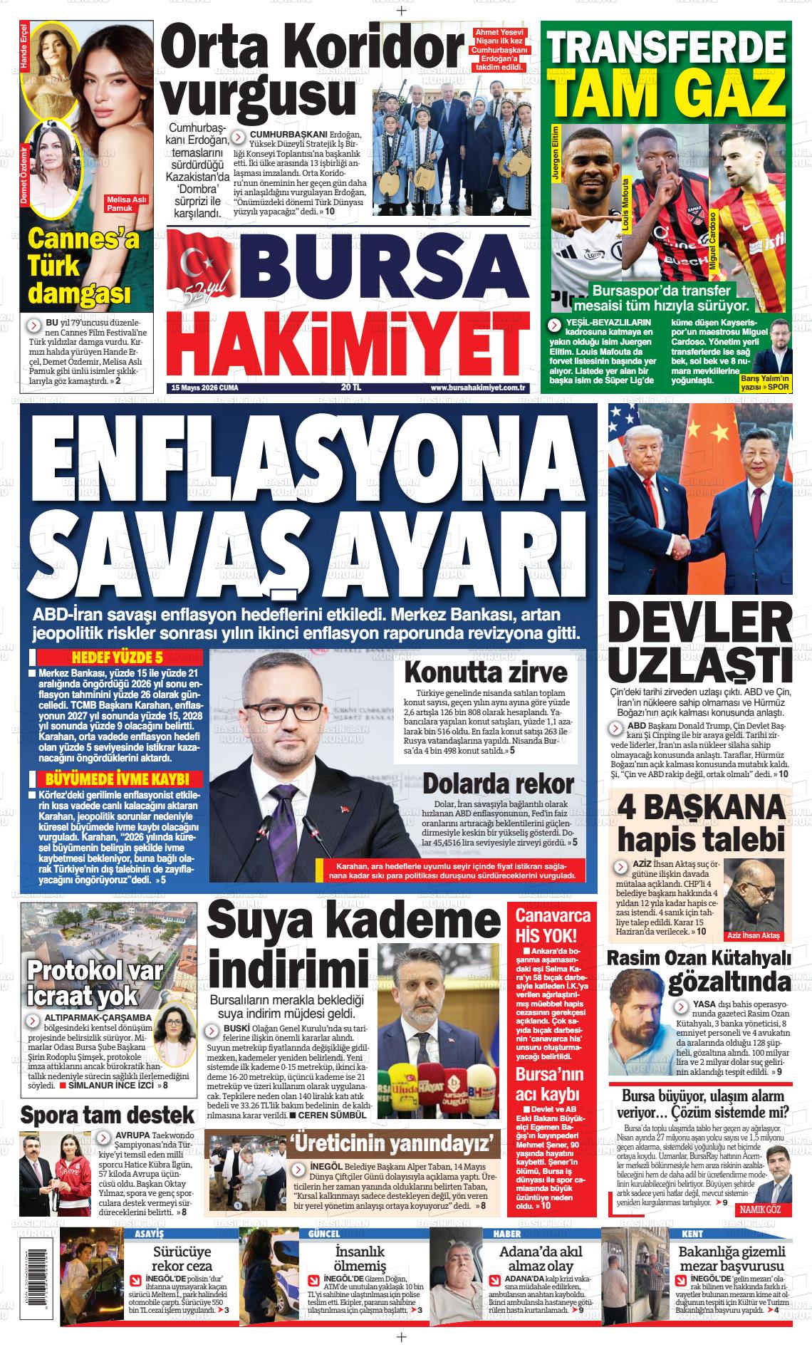 Bursa Hakimiyet 15.05.2026