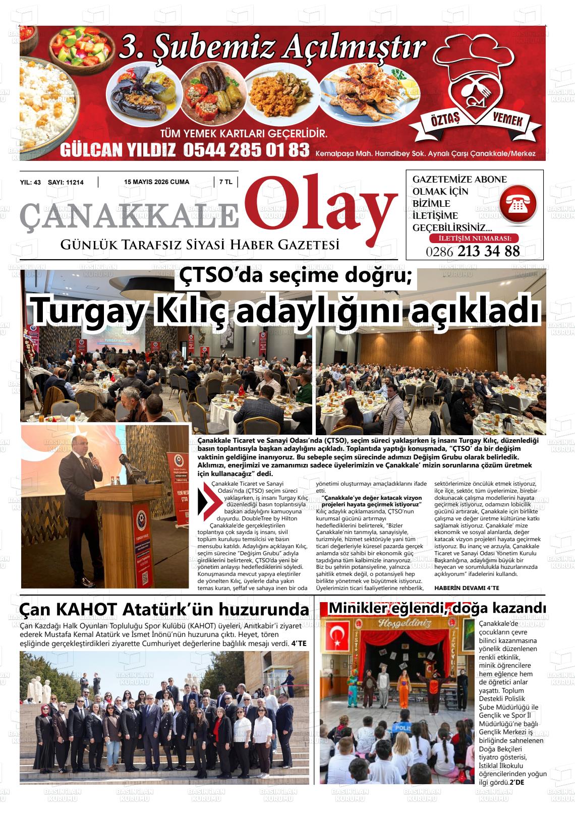 Canakkale Olay 15.05.2026