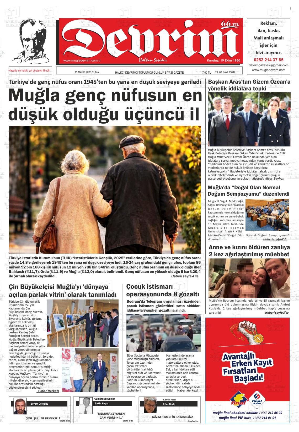 Tekirdag Devrim 15.05.2026