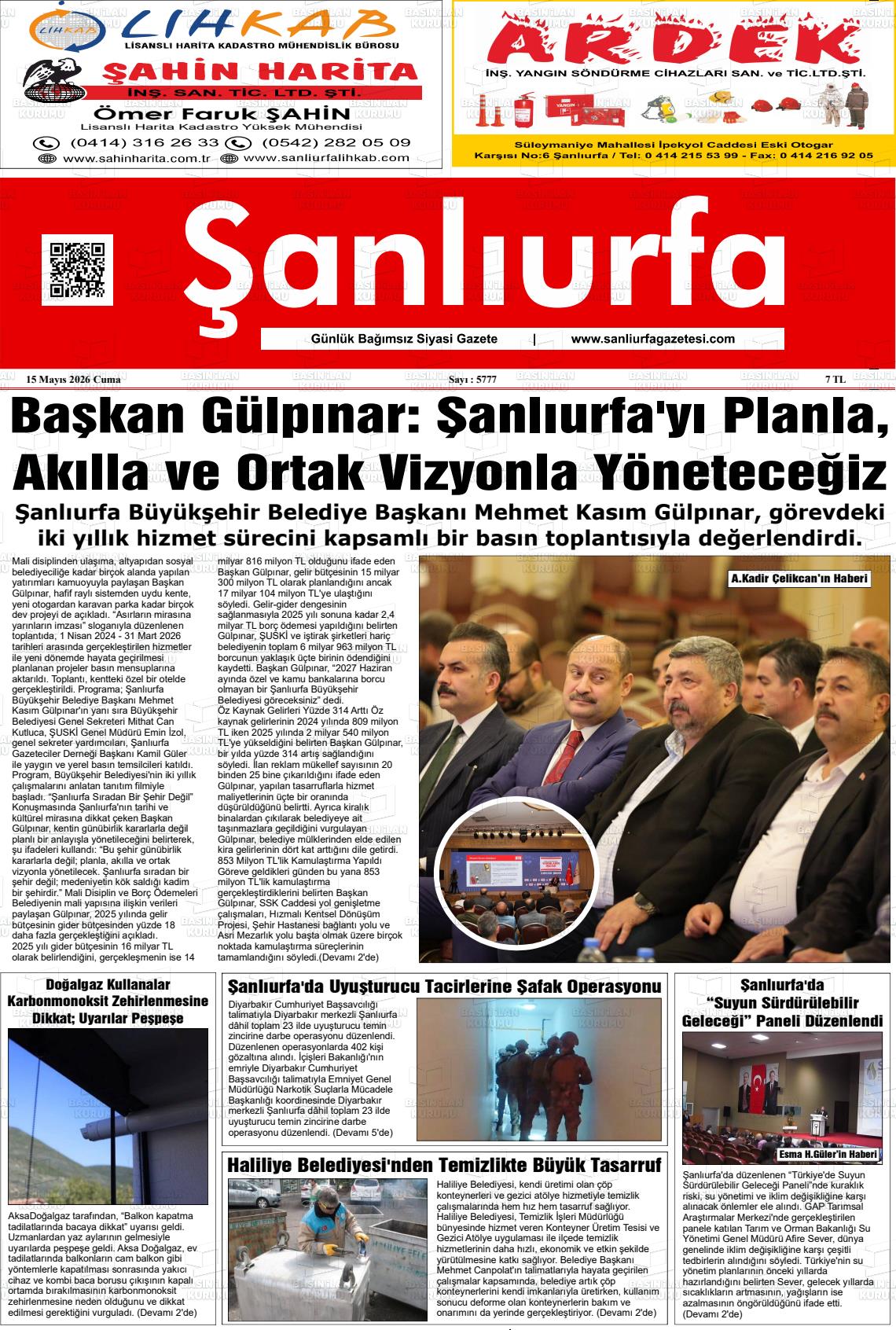 Sanliurfa Dunyadaveturkiyede 15.05.2026