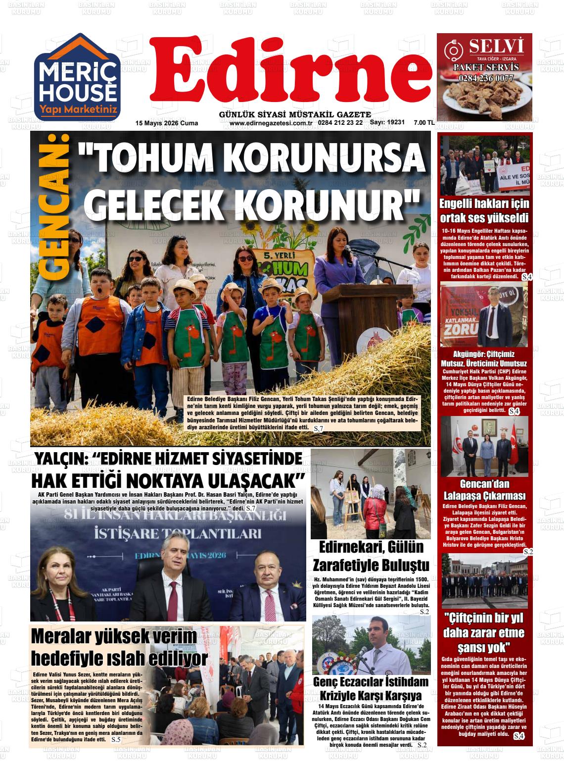 Edirne 15.05.2026