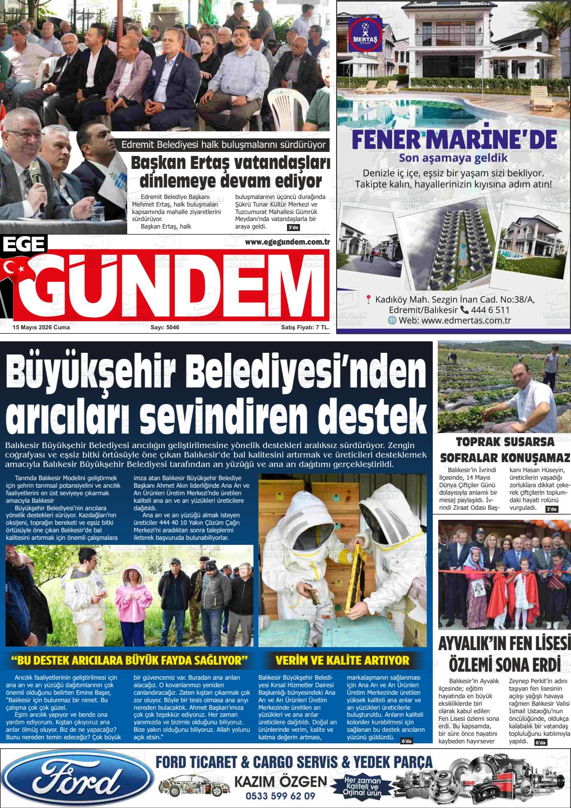 Balikesir Egegundem 15.05.2026