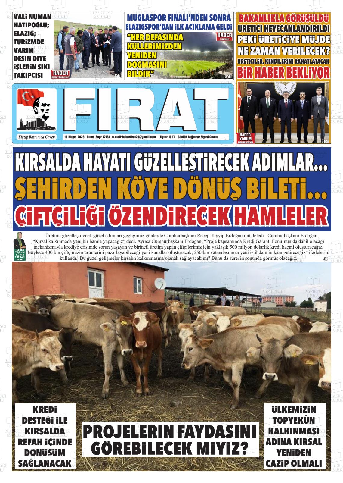 Elazig Firatgazetesi 15.05.2026