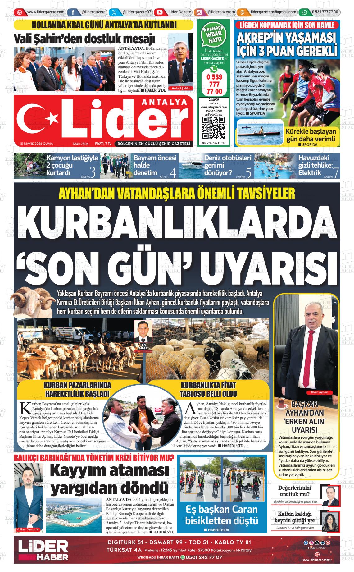 Antalya Gazetebir 15.05.2026