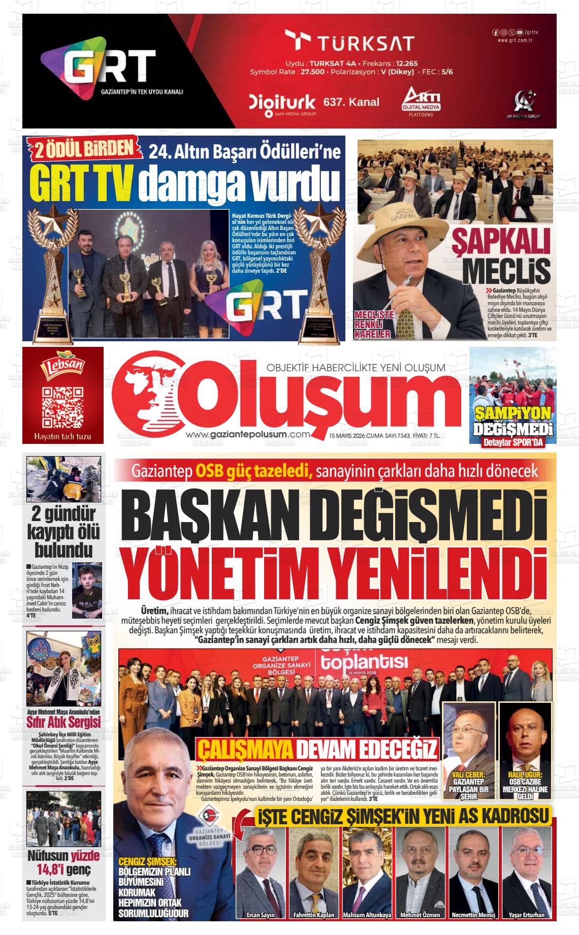 Gaziantep Olusum 15.05.2026