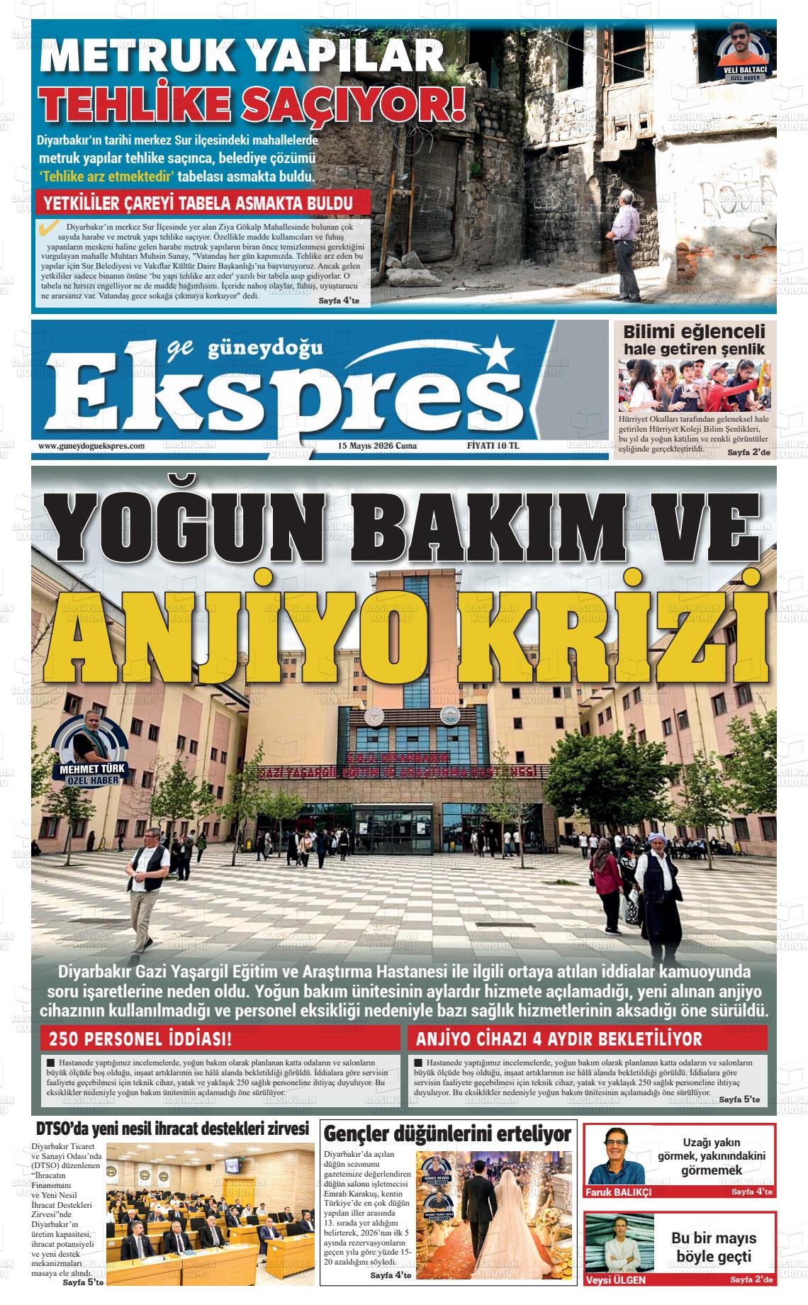 Diyarbakir Geguneydoguekspres 15.05.2026