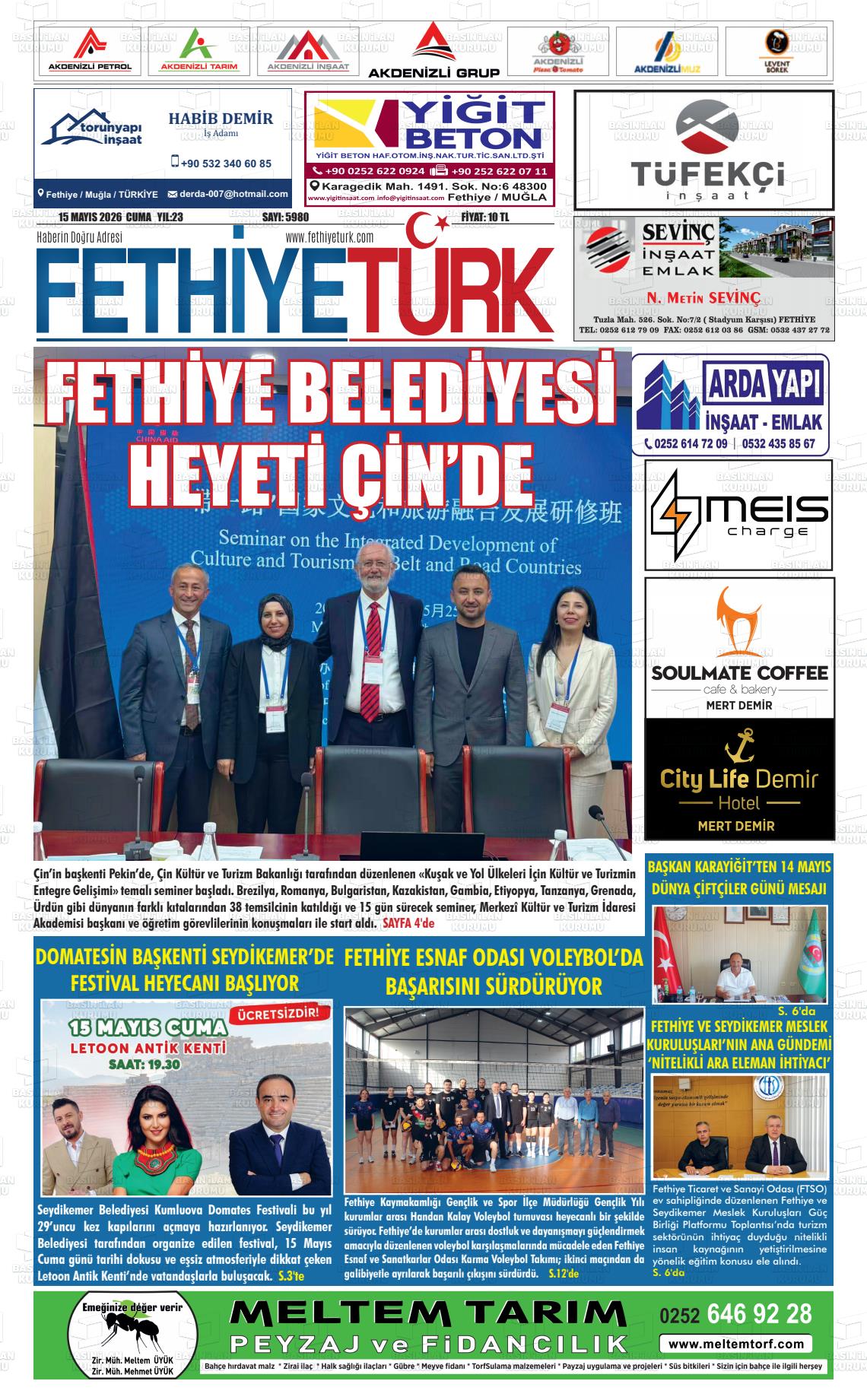 Mugla Gozdefethiye 15.05.2026