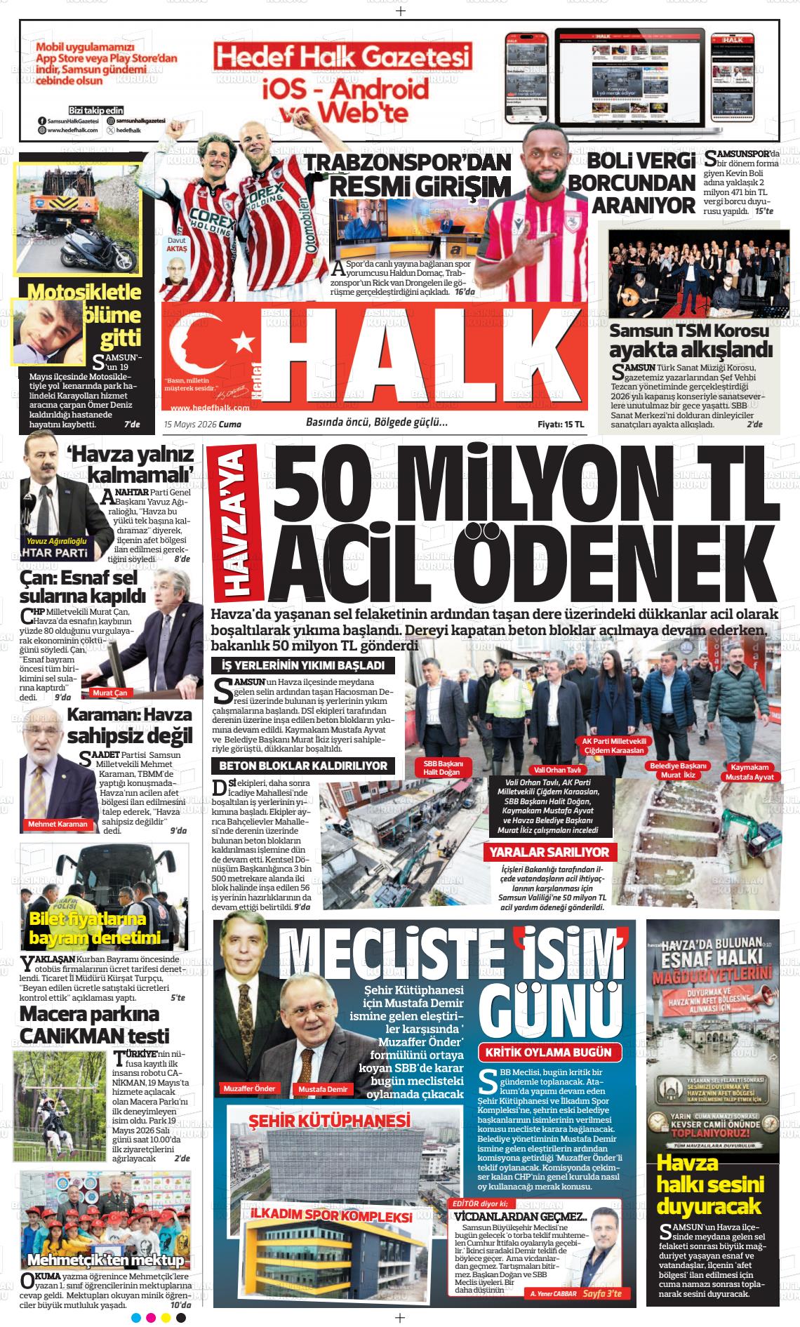Samsun Hedefhalk 15.05.2026